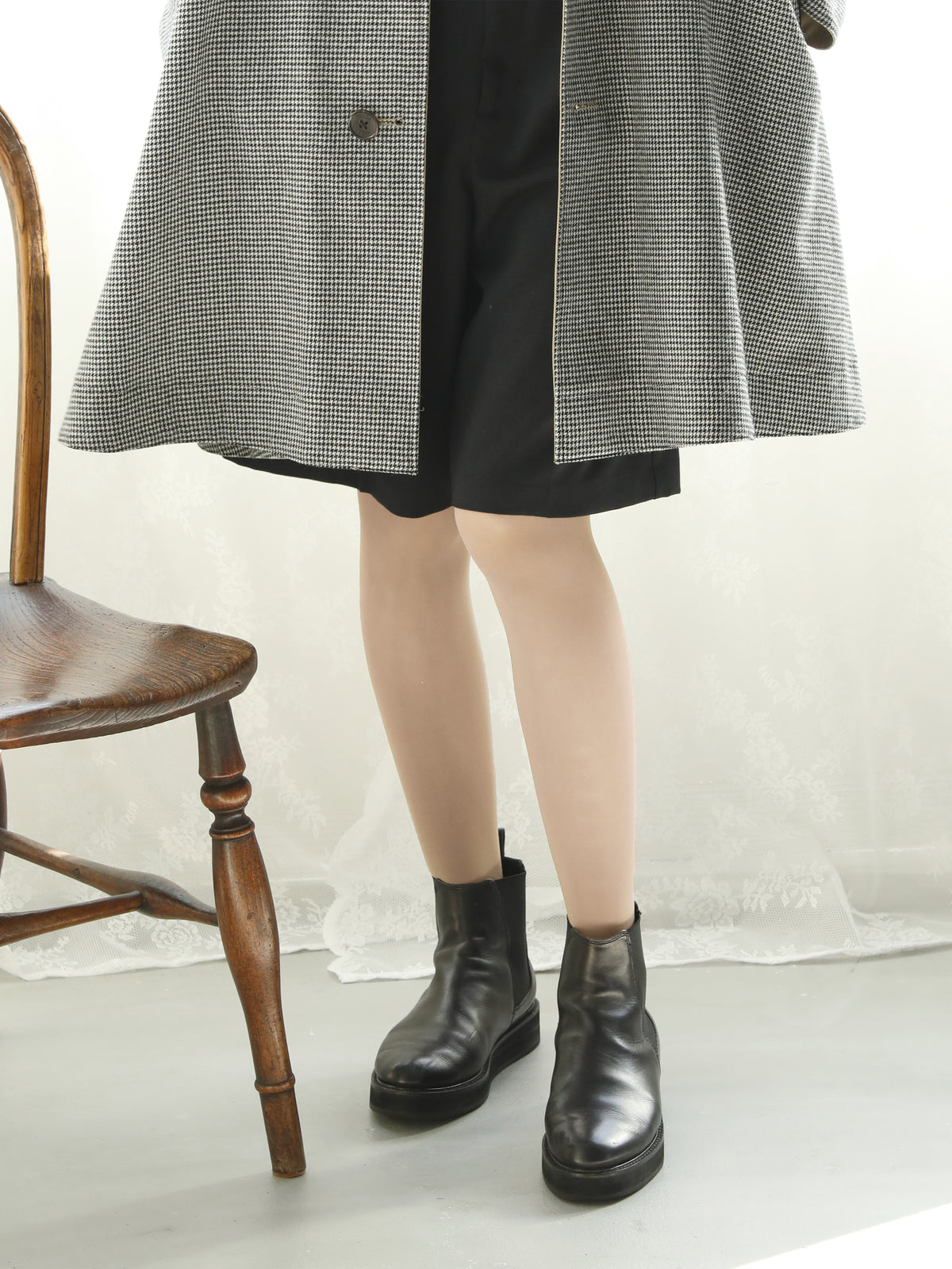 【しっかり透ける、素肌感】30デニールプレミアムタイツ - WEB フレンチベージュ