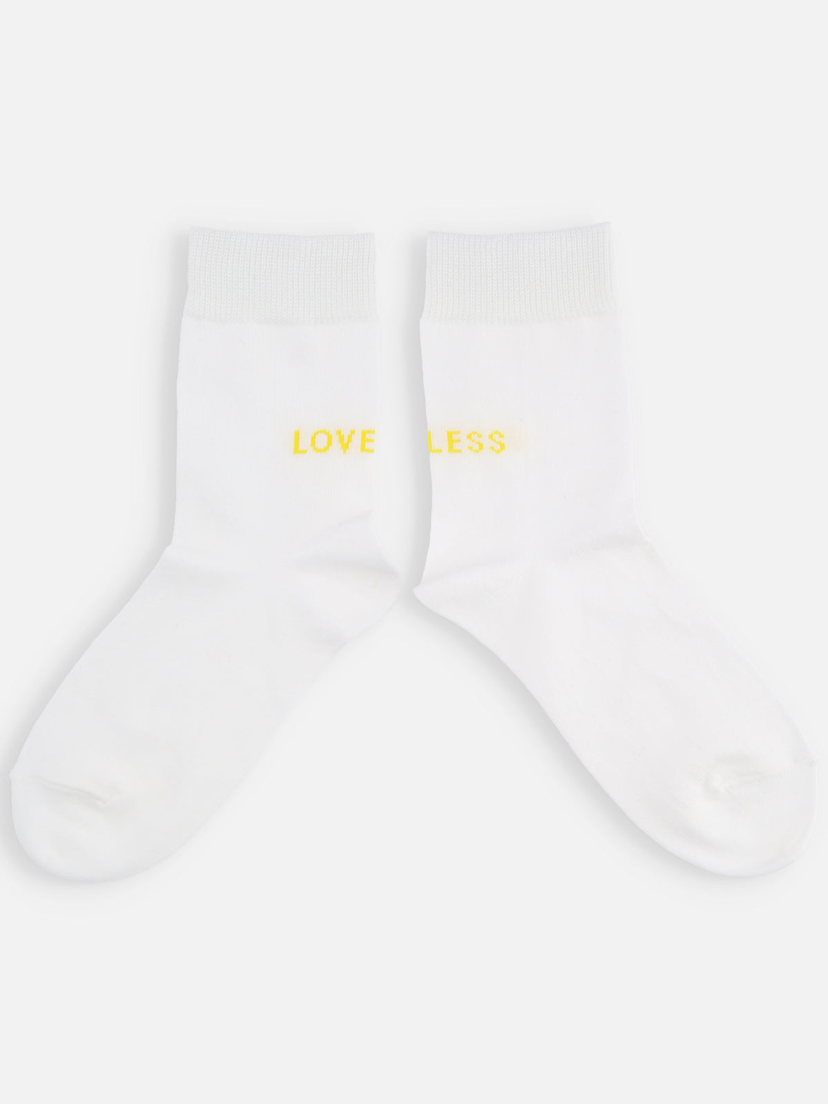 【LOVELESSコラボ】ロゴショートソックス - オフホワイト