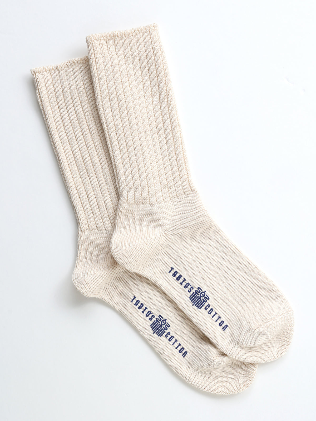 【Tabio MEN】TABIO’S COTTON クラッシックリブクルーソックス / Sサイズ