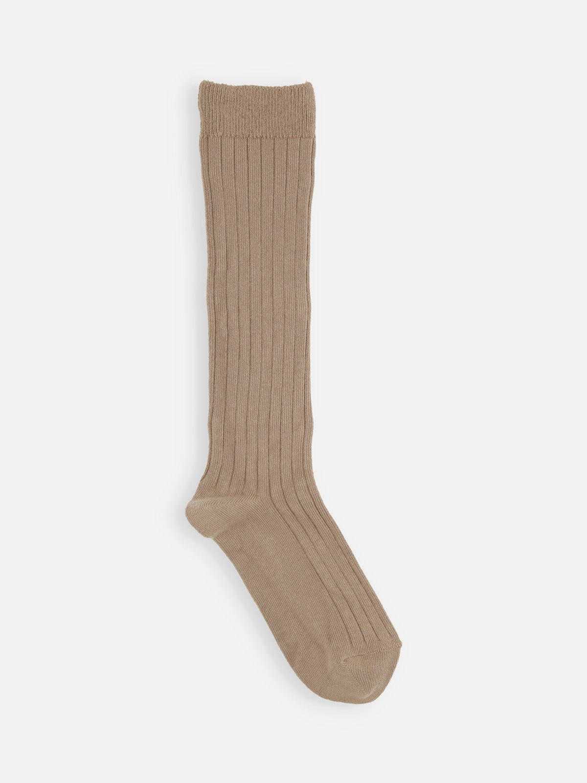 【キッズ】コットンリブハイソックス / 19-21cm - モカブラウン