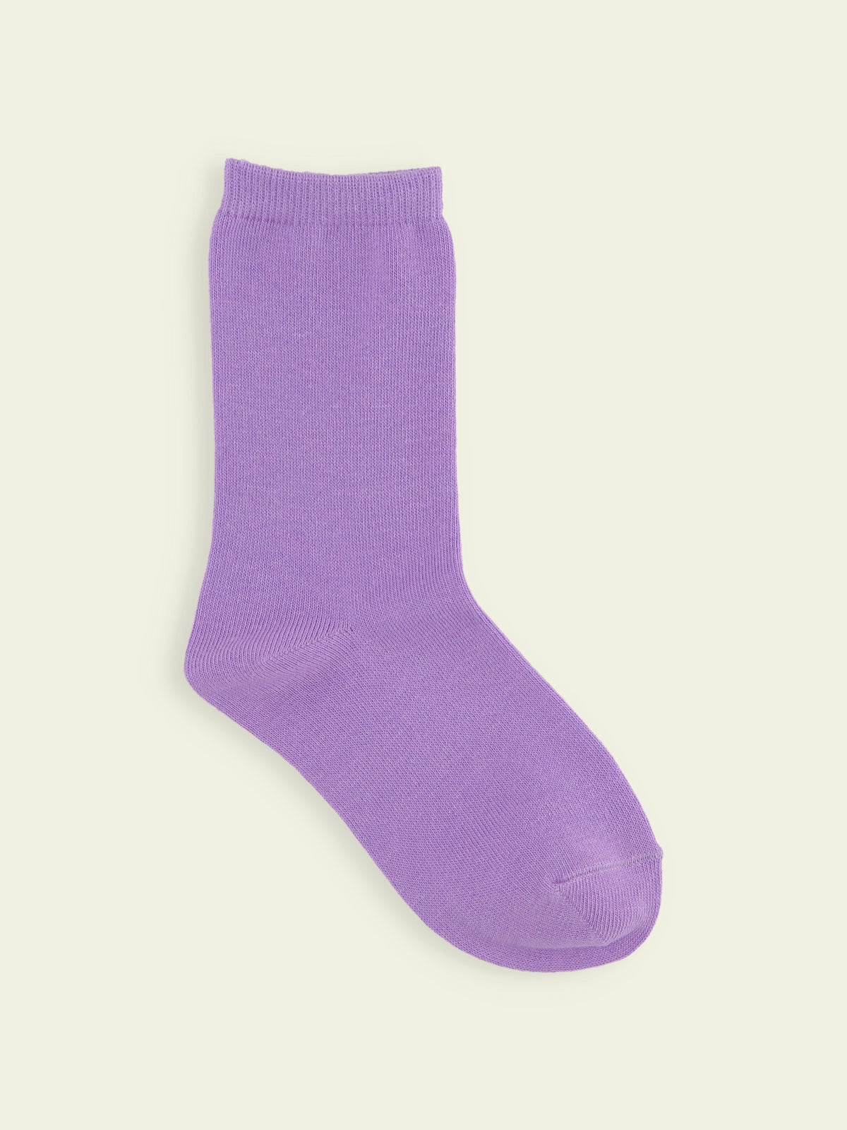 【3足1,485円】キッズ 無地ベタソックス / 16-18cm - パープル