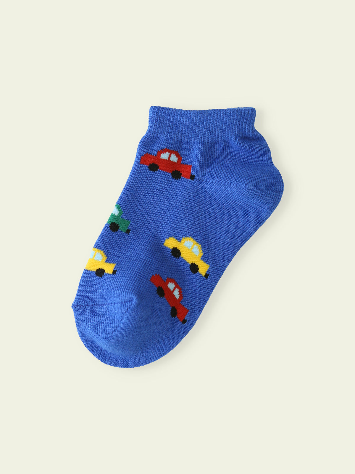 【3足1,485円】キッズ カラフルくるまスニーカー丈ソックス / 13-15cm