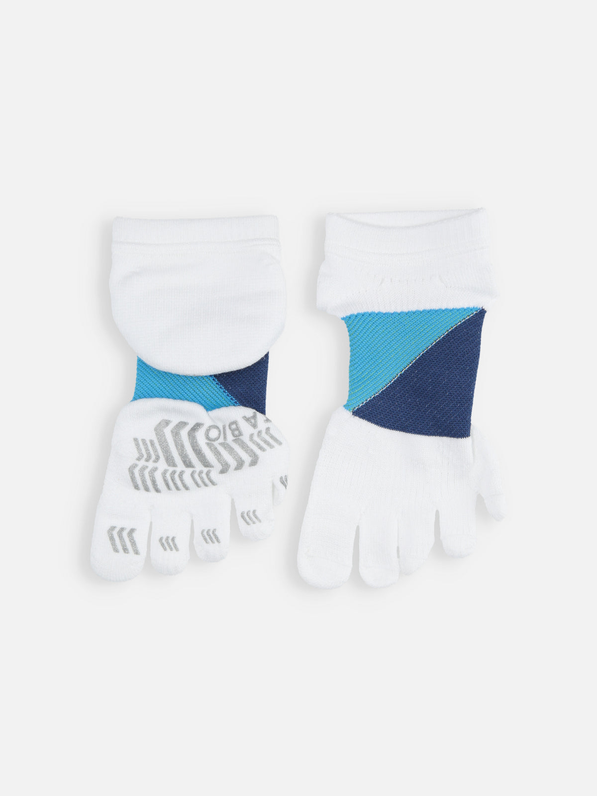 GOLFスピニングサポート五本指ショートソックス / 25-27cm - サラシ