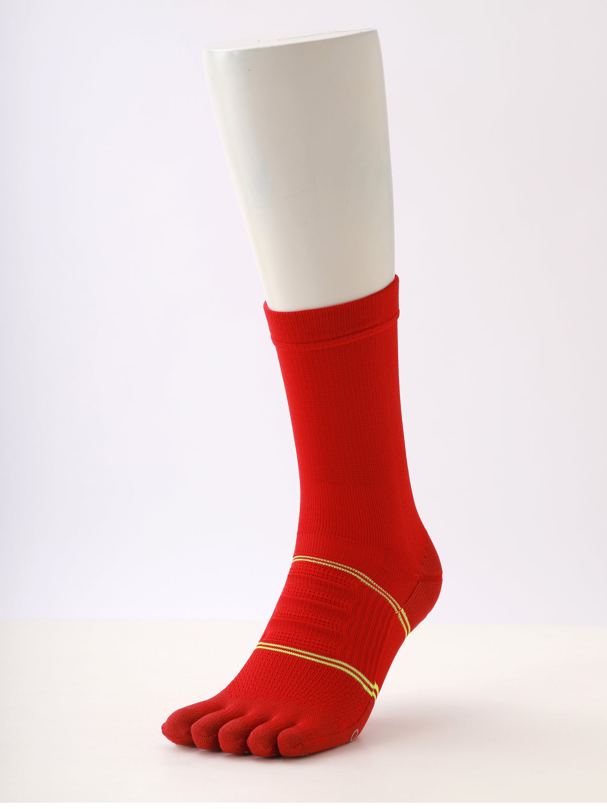 BASEBALL 五本指クルーソックス / 27-29cm - アカ