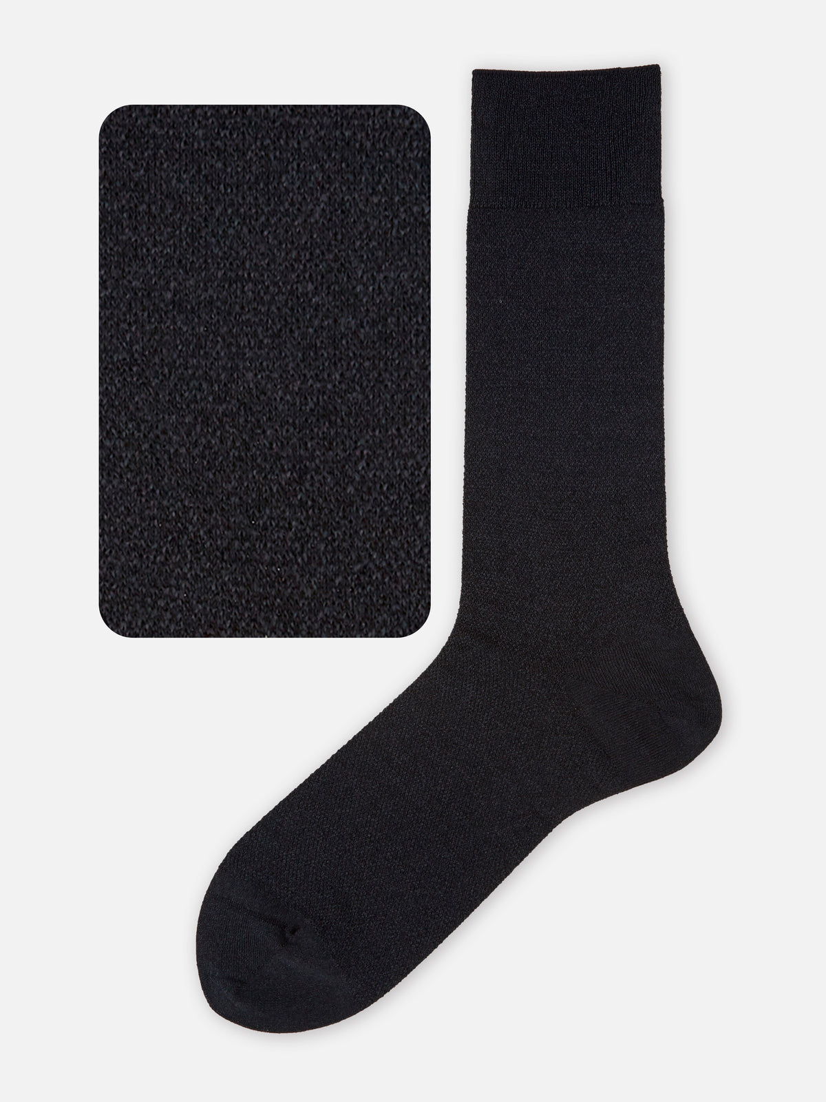 【Tabio MEN】ドライなタッチが心地いい和紙梨地ソックス(27.0～29.0cm) - ネイビー