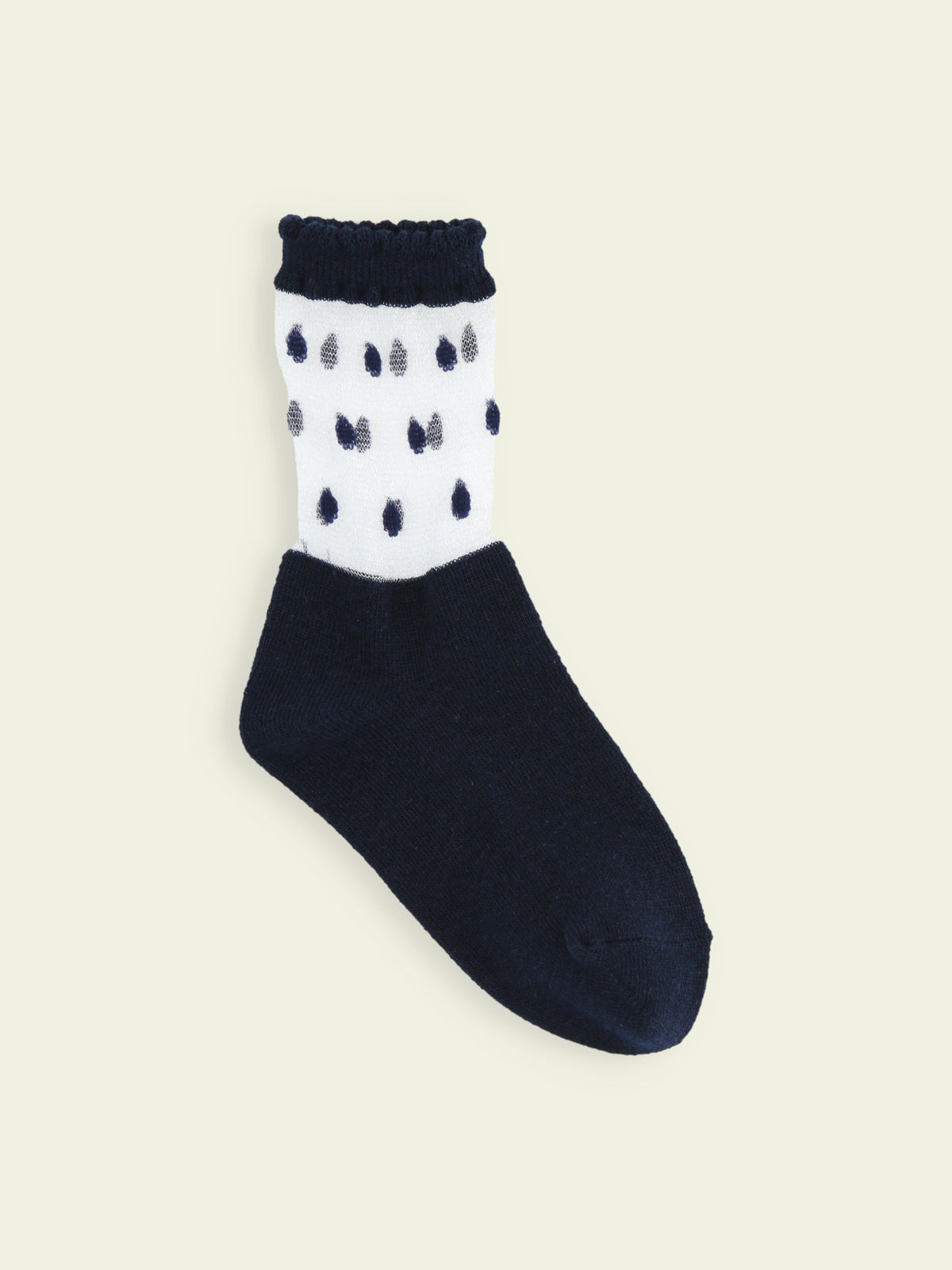 【3足1,485円】キッズ チュールドットショートソックス / 16-18cm - コン