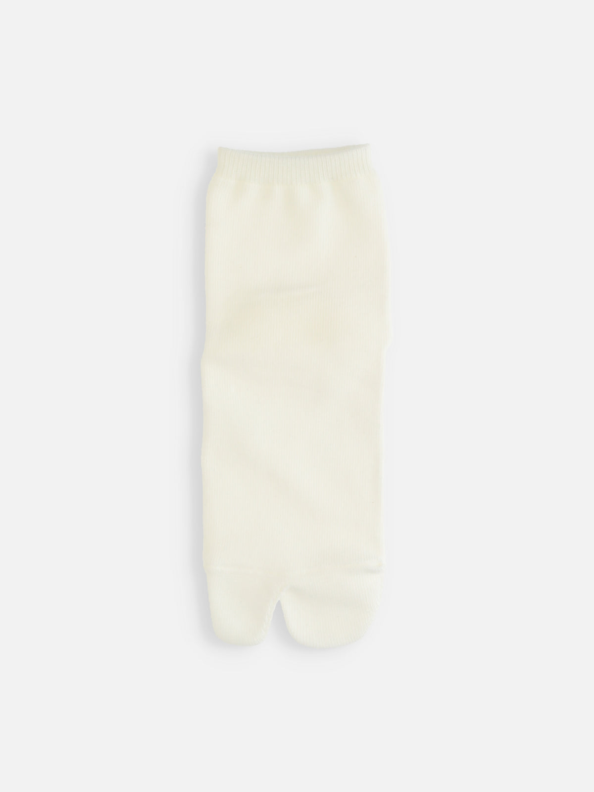 【キッズ】足袋ベタ無地ショートソックス / 19-21cm - オフホワイト