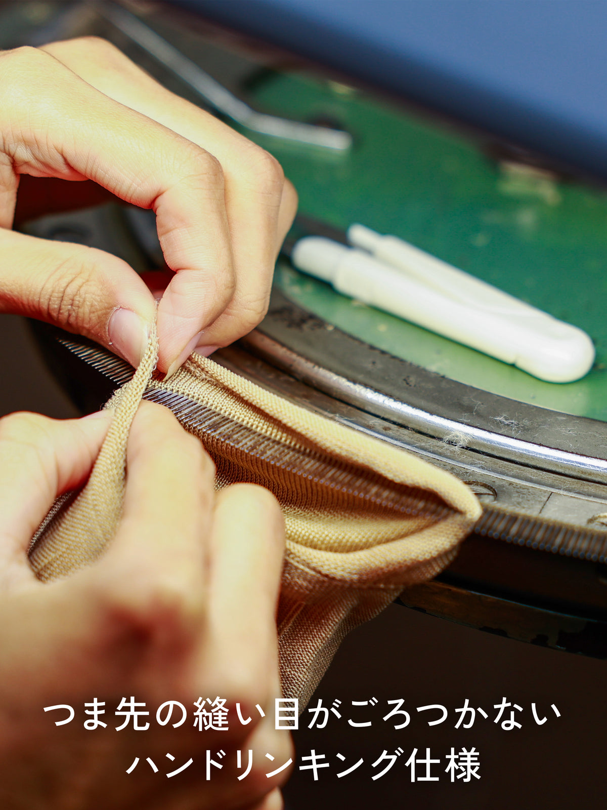 【Tabio MEN】綿麻混ピンドットソックス