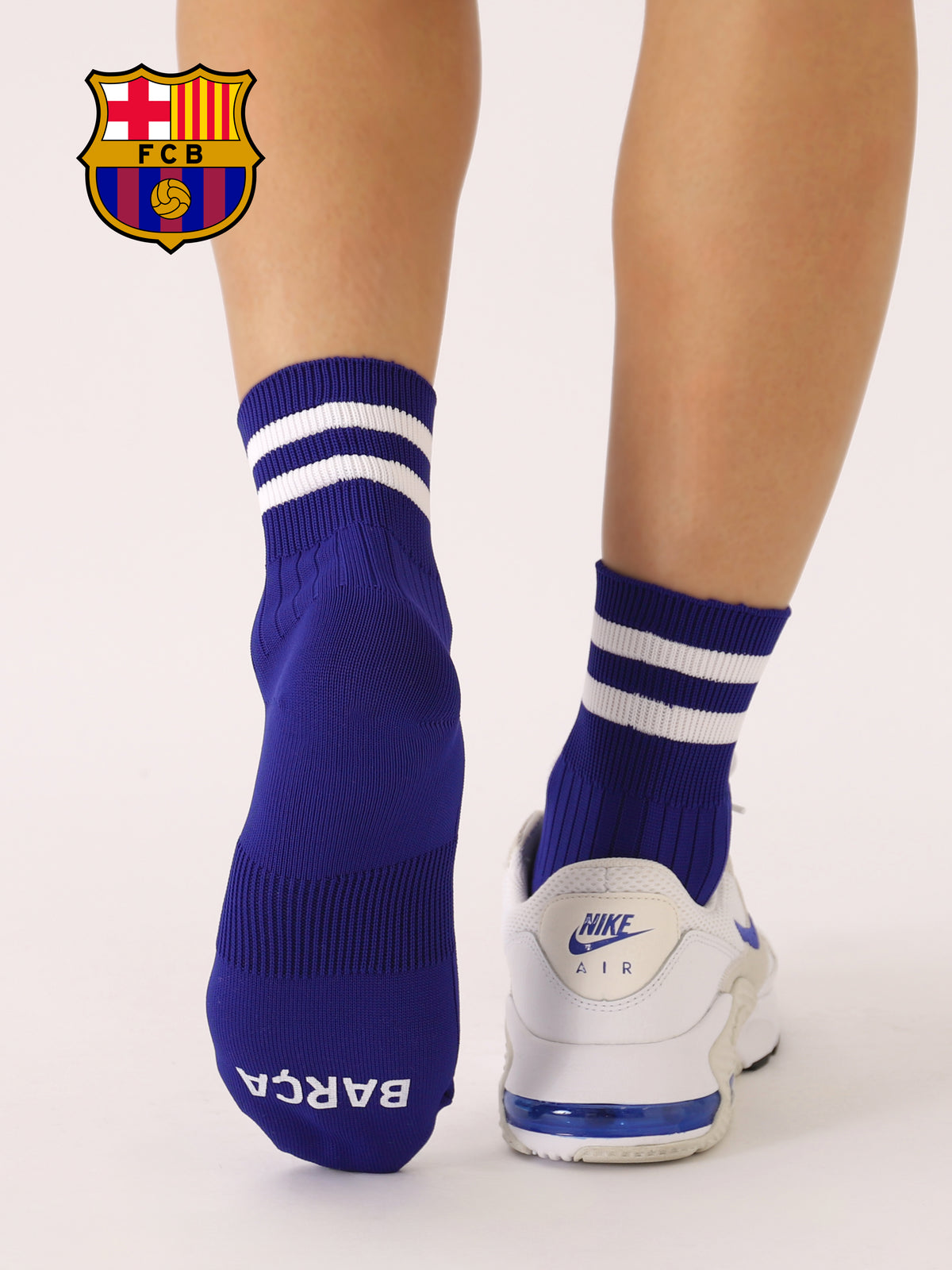 FC Barcelona ラインショートソックス / 25-27cm - バルサブルー