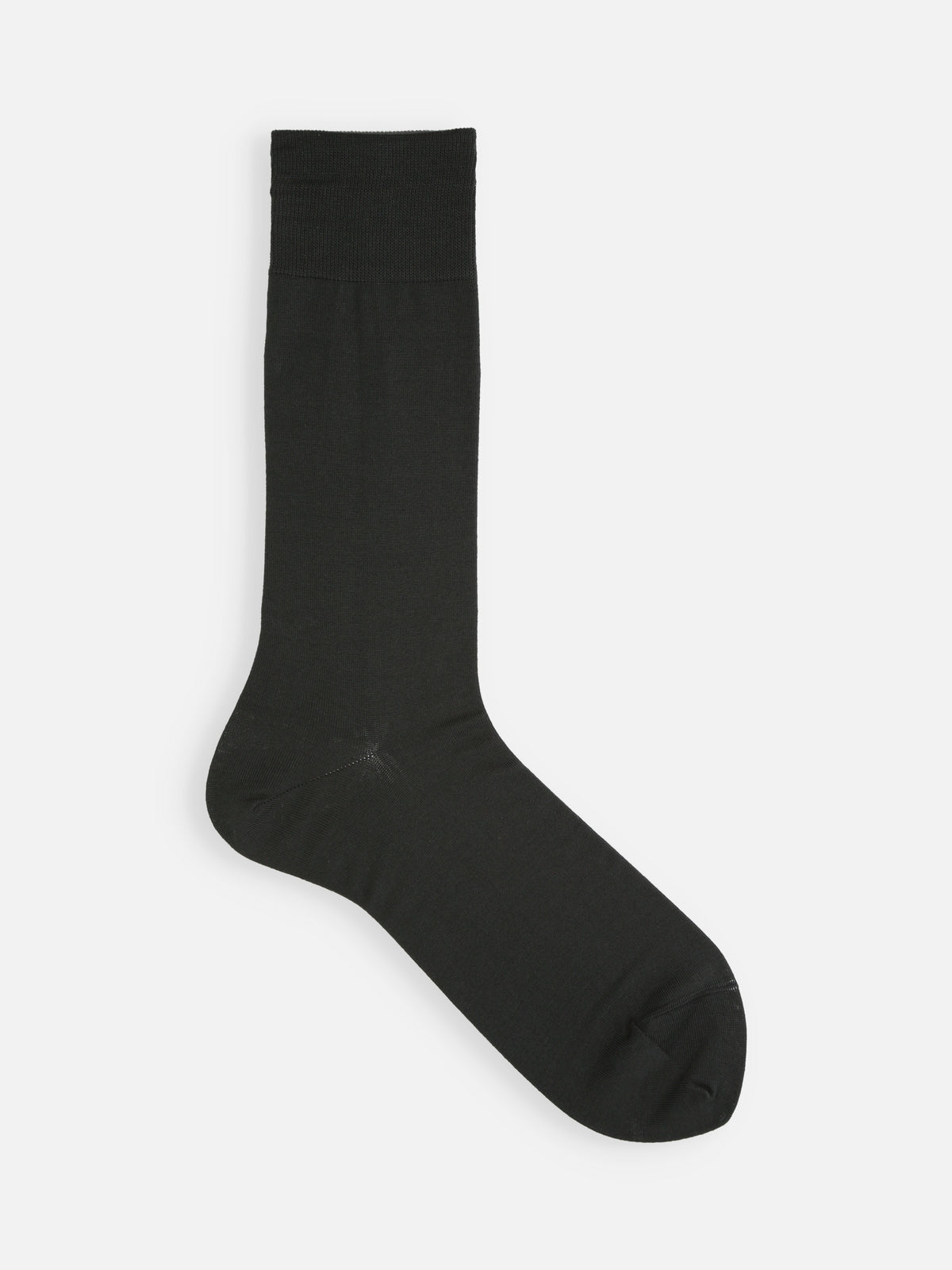 【Tabio MEN】【定番】ピマコットンブレンド無地ドレスソックス - チャコール