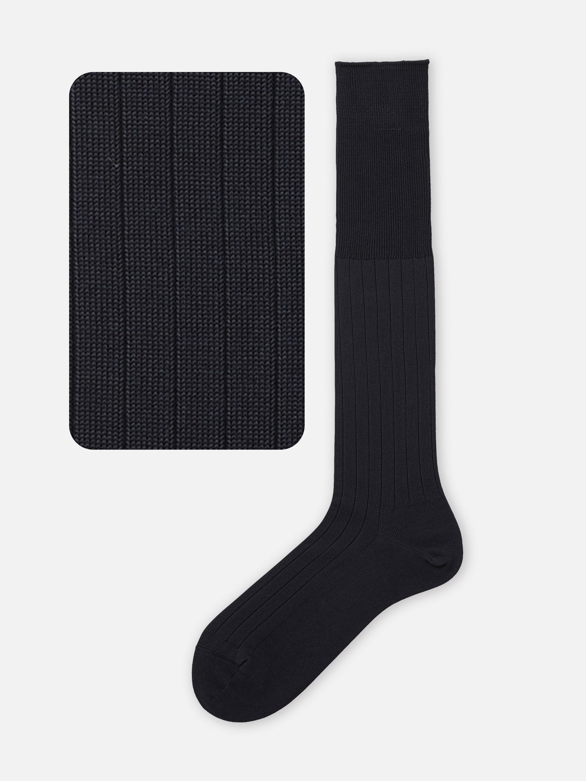 【Tabio MEN】【定番】 9×2リブロングホーズ(27.0～29.0cm) - ノウコン