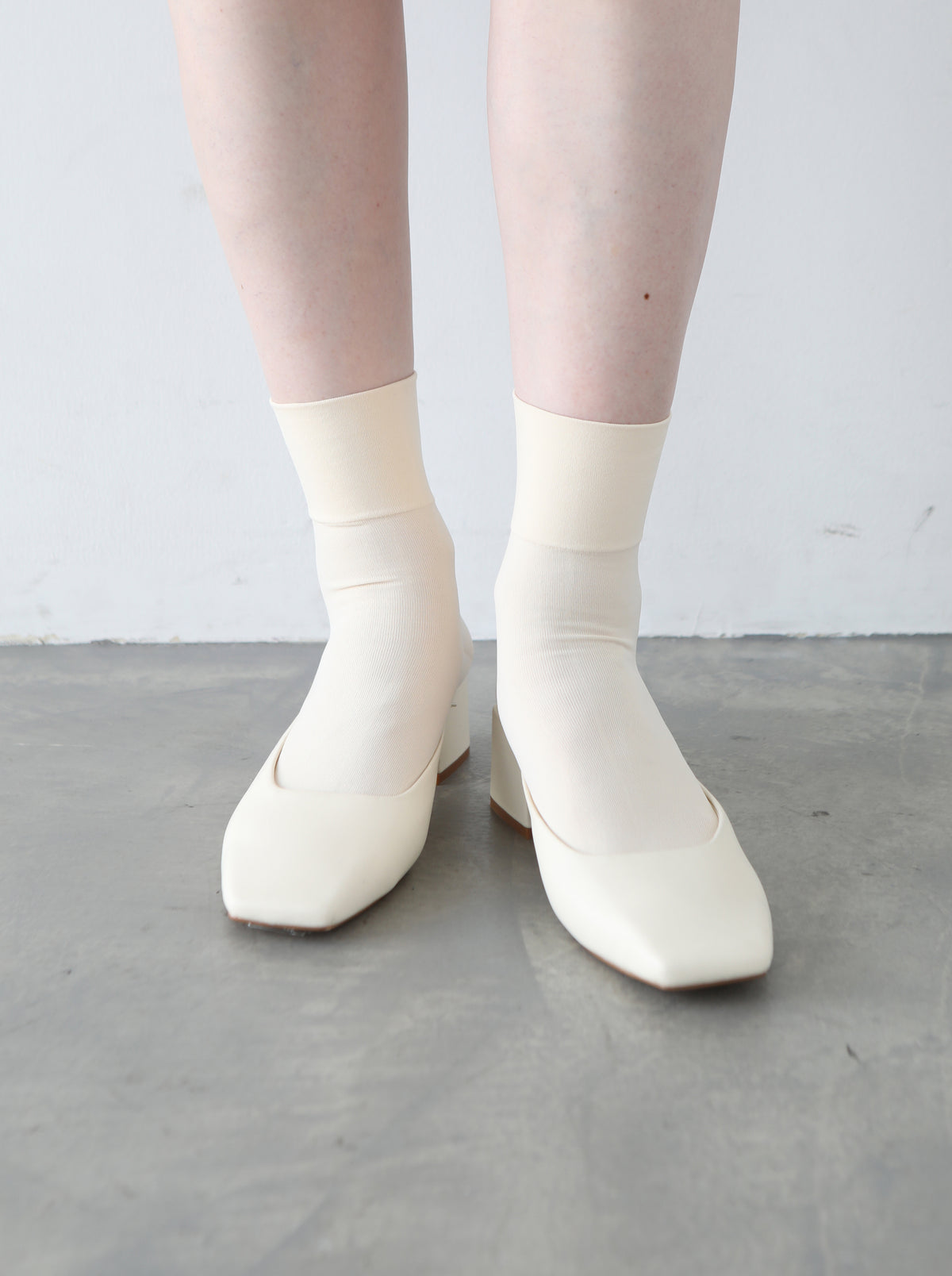 【定番】ソフトナイロン無地ショートソックス - キナリ