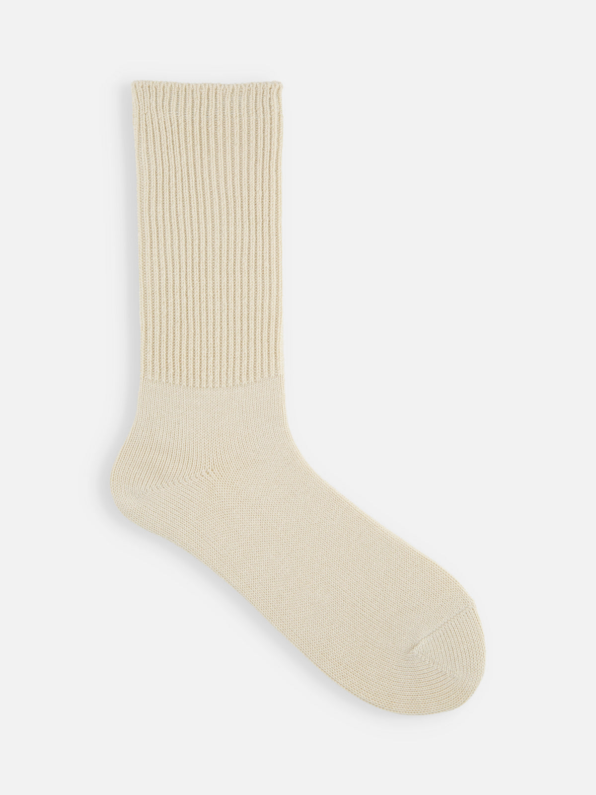 【復刻】ローゲージリブ無地ソックス / 22.5-24.5cm - キナリ