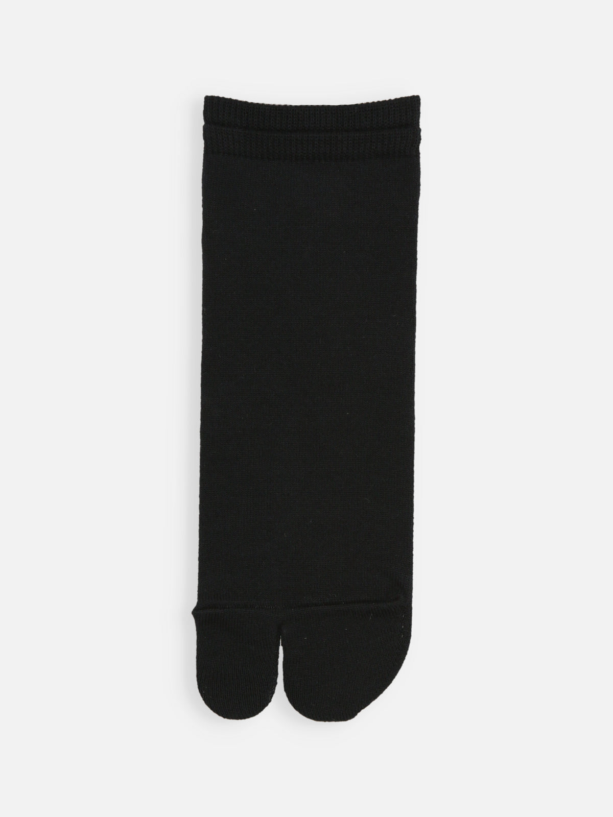 【Tabio MEN】パイル足袋スニーカー丈ソックス - クロ