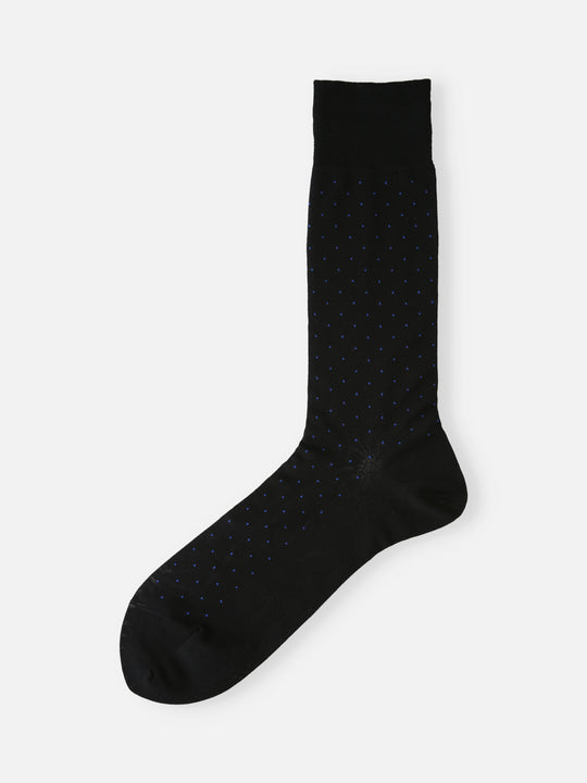 【Tabio MEN】連続シルケット ドットソックス(23.0～25.0cm)
