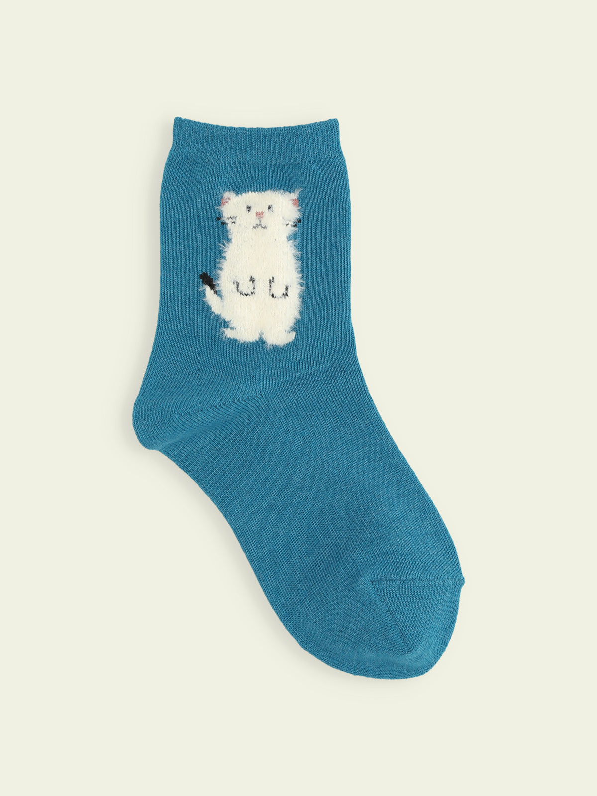【3足1,485円】キッズ もふもふ動物ショートソックス / 13-15cm - エメグリ+オコジョ