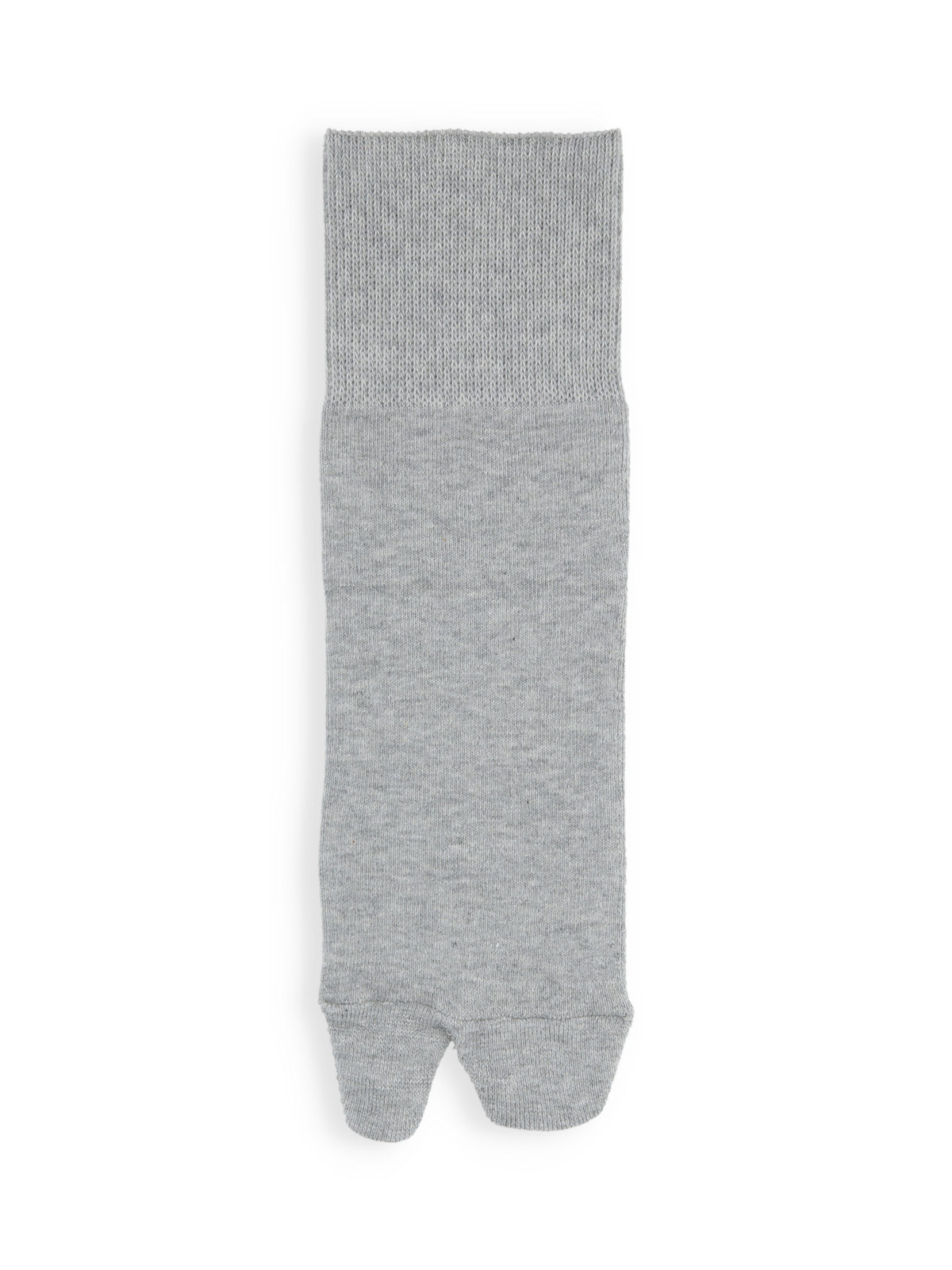 【Tabio MEN】ゴムゆるベビーパイル足袋ショートソックス - グレーモク