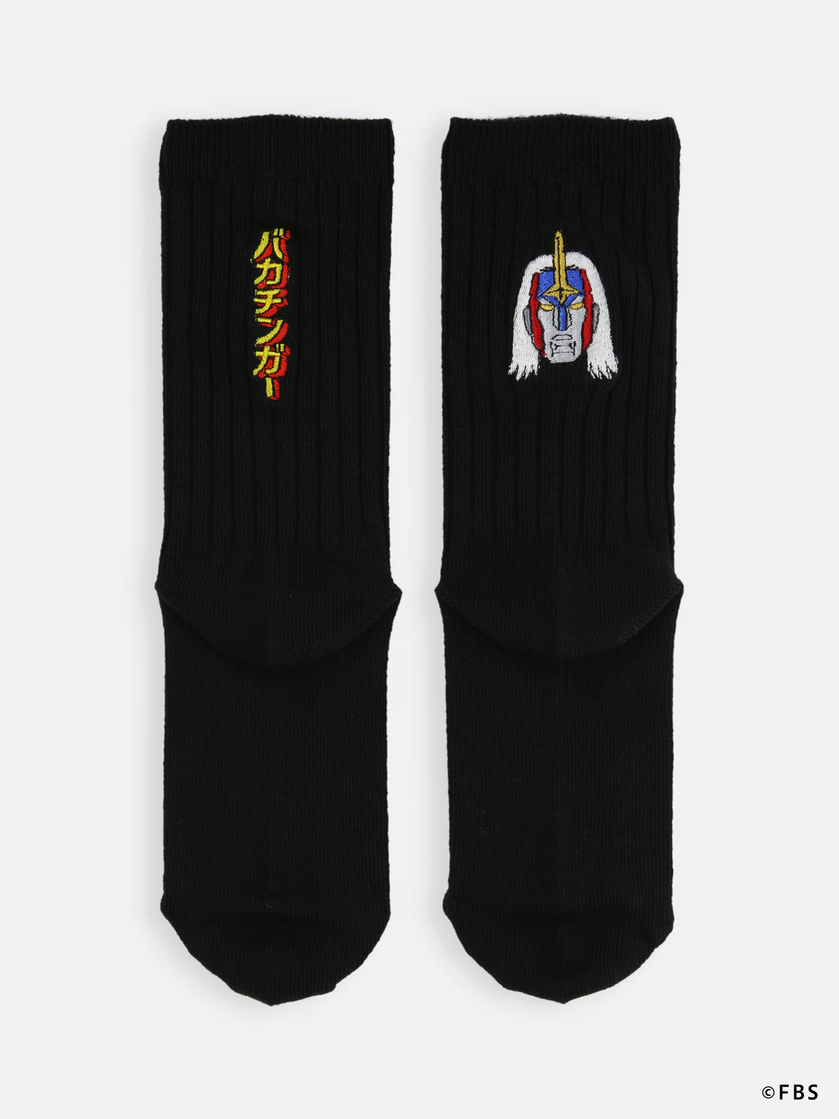【キッズ】バカチンガーソックス / 16-18cm - クロ×バカチンガー
