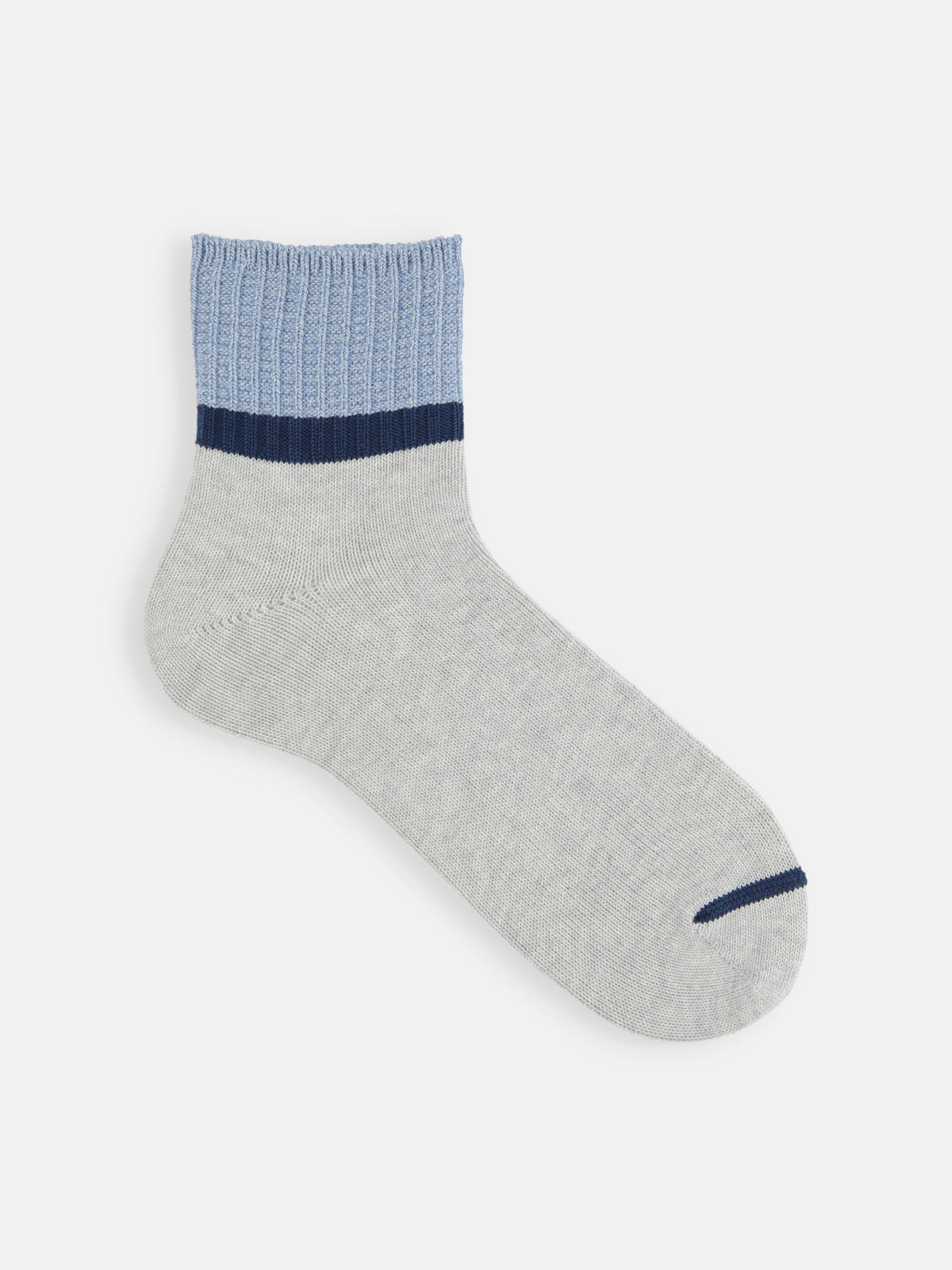 【Tabio MEN】メランジカラーブロックショートソックス(27.0～29.0cm)