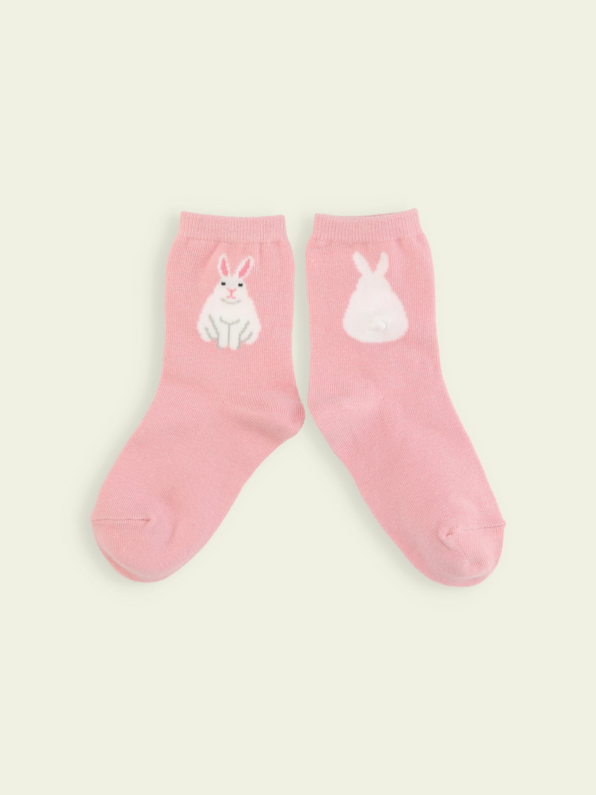 【3足1,485円】キッズ うさぎしっぽショートソックス / 13-15cm - ピンク