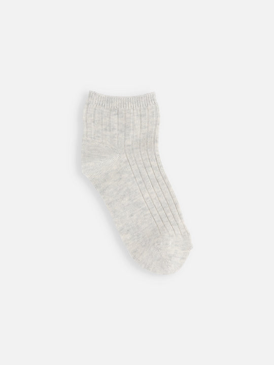 【キッズ】蛍光リブショートソックス / 16-18cm