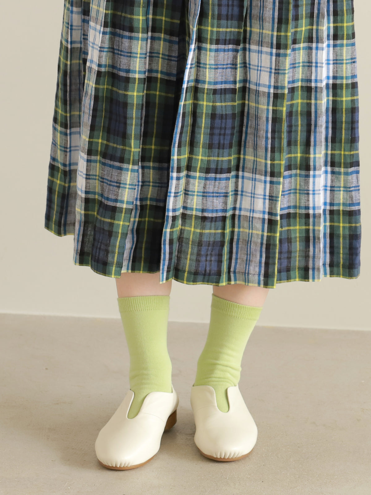 【WEB限定40色】オールシーズン履けるカラフルソックス - マスカット
