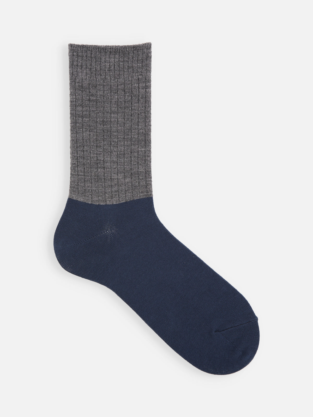 【Tabio MEN】足首ウールワッフルソックス