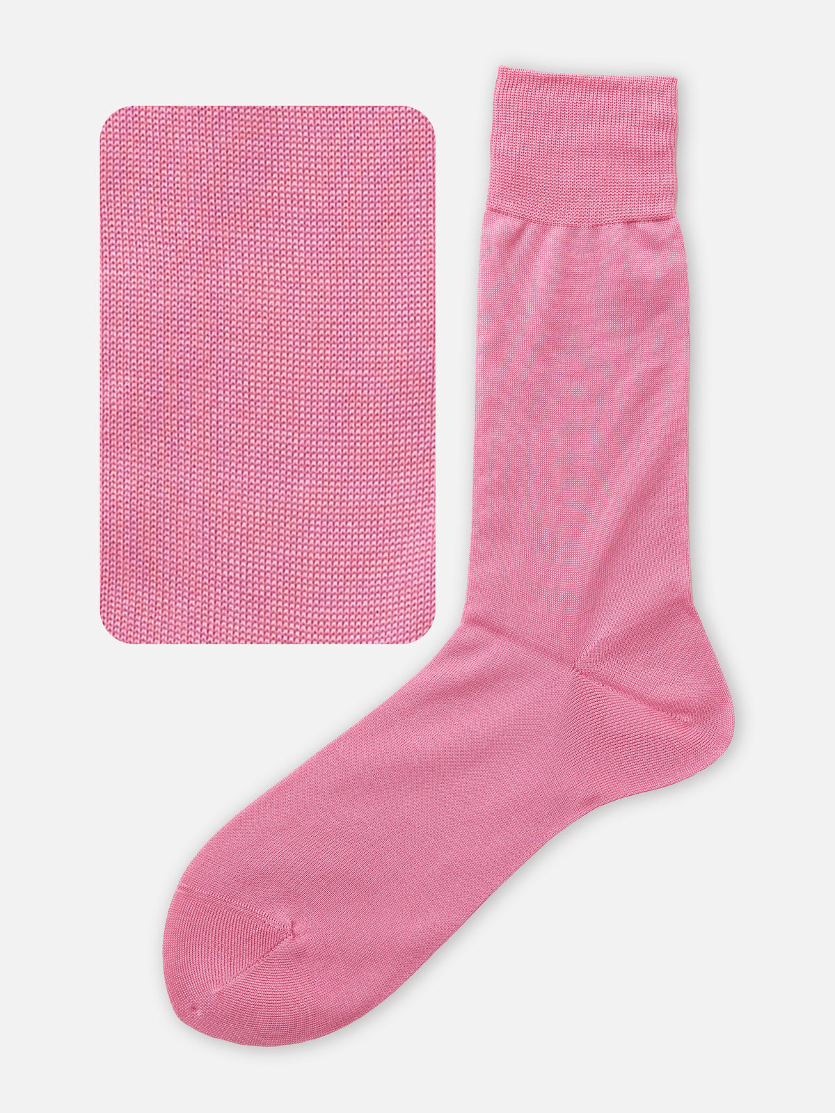 【Tabio MEN】綿100％ベタソックス (27.0〜27.0cm) - ローズピンク