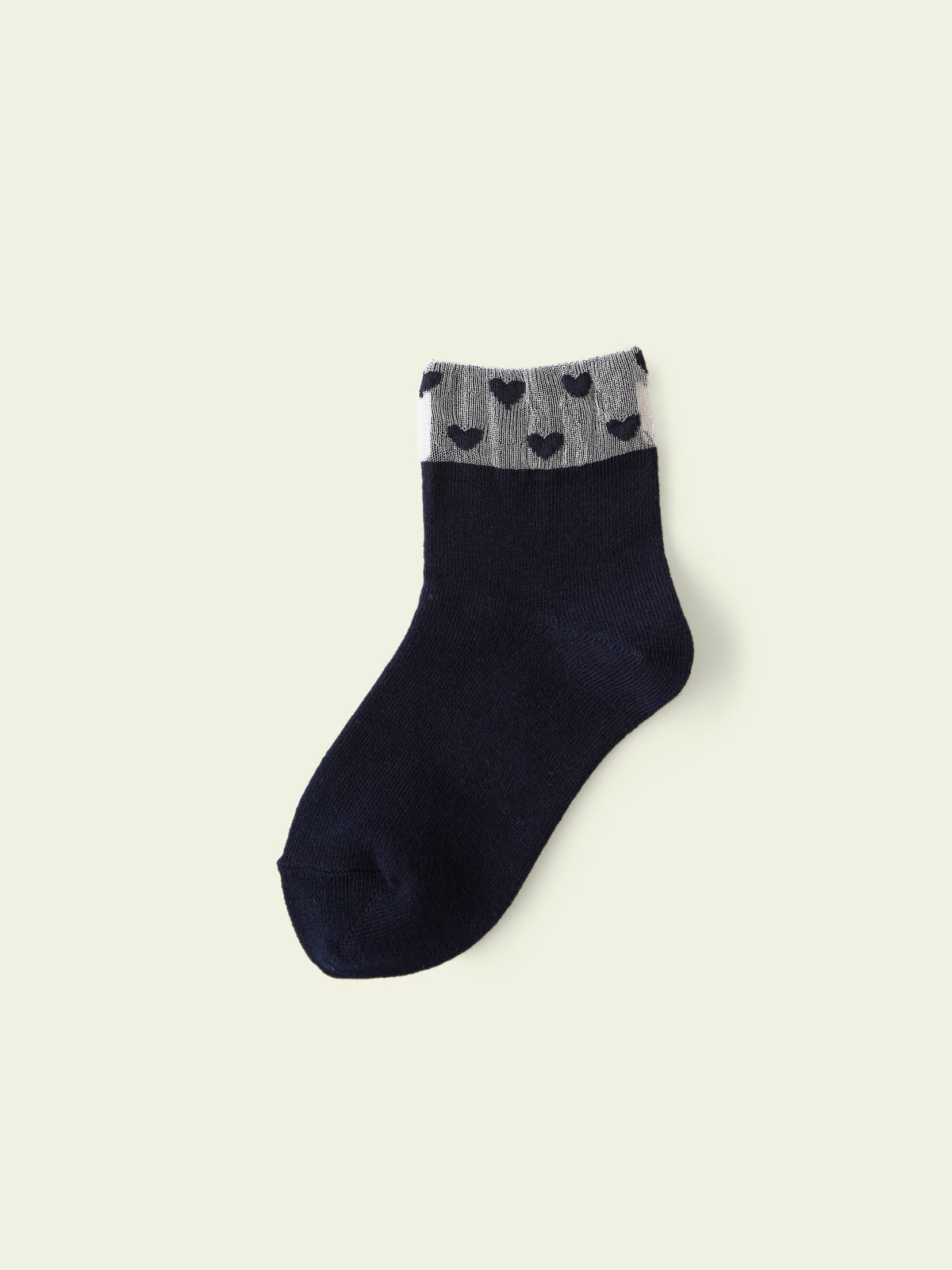 【3足1,485円】キッズ トップチュールハートショートソックス / 19-21cm - コン