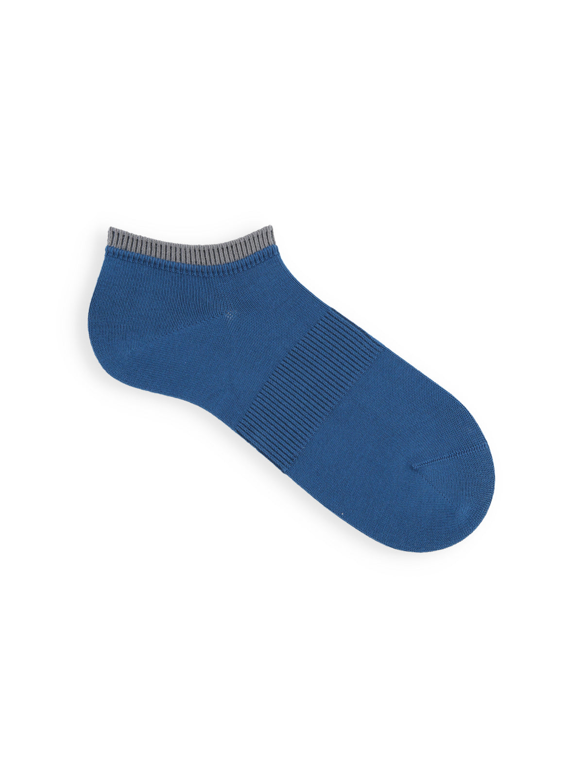 【Tabio MEN】定番/サポート入り2枚重ねスニーカー丈ソックス(25.0～27.0cm) - ダークブルー+ライトチャコール