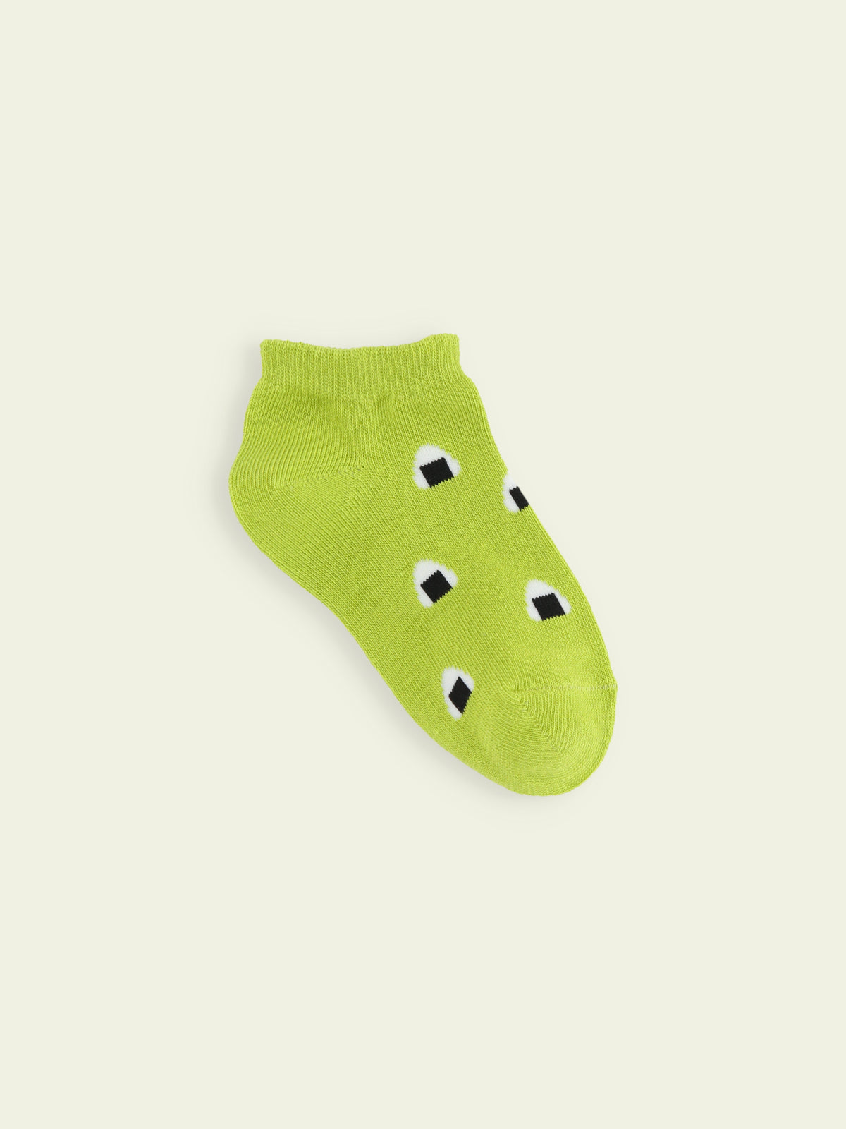 【3足1,485円】キッズ お弁当柄スニーカー丈ソックス / 13-15cm - キミドリ