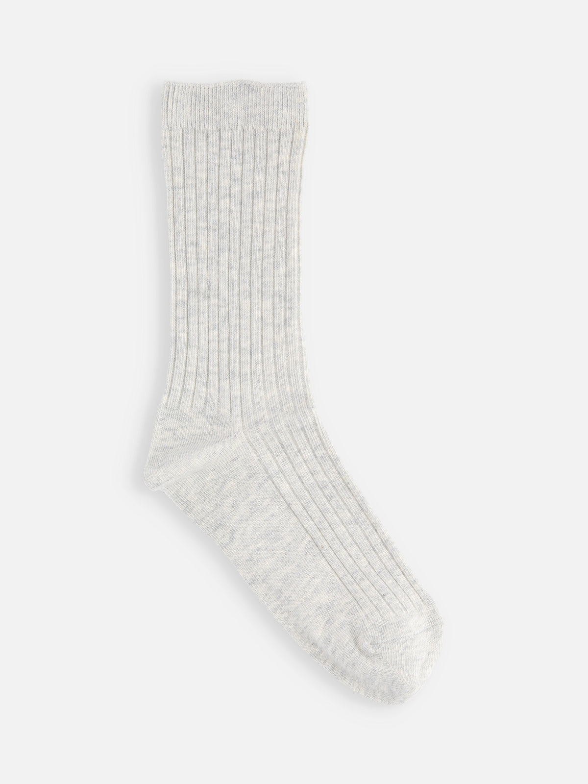 【キッズ】 蛍光リブハイカット / 19-21cm - ライトグレーモク