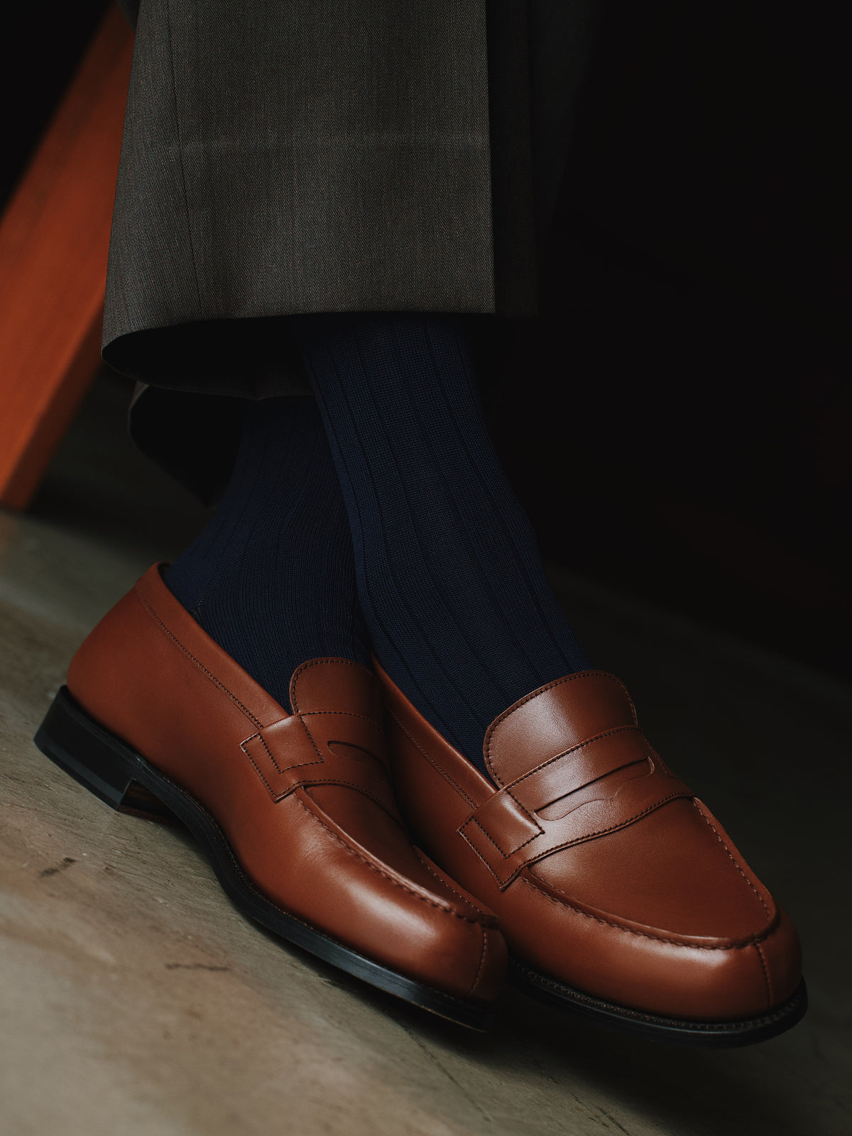 【Tabio MEN】【ベストセラー】 9×2リブソックス - ノウコン