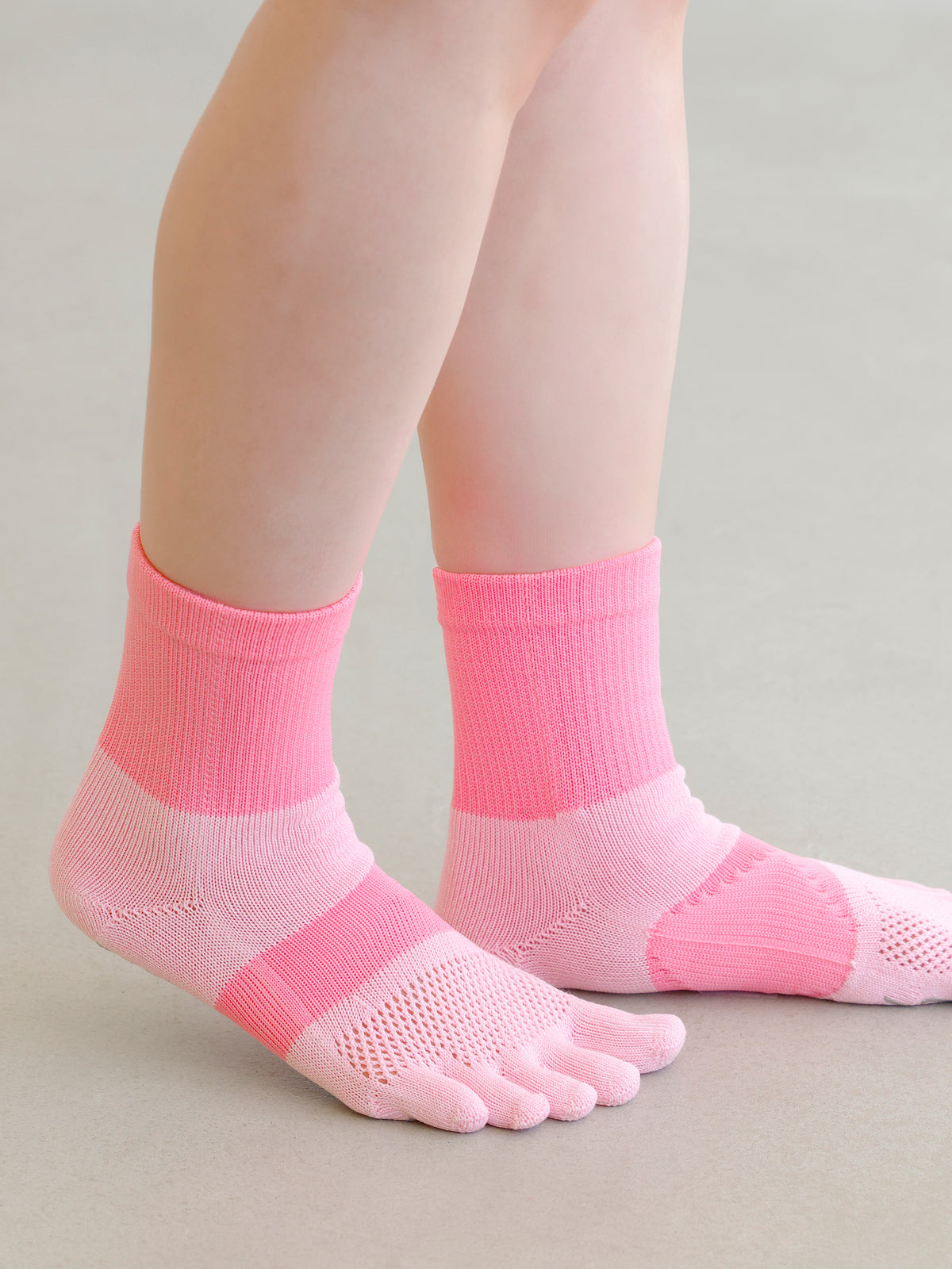 【WEB限定】レーシングラン五本指クルーソックス / 23-25cm