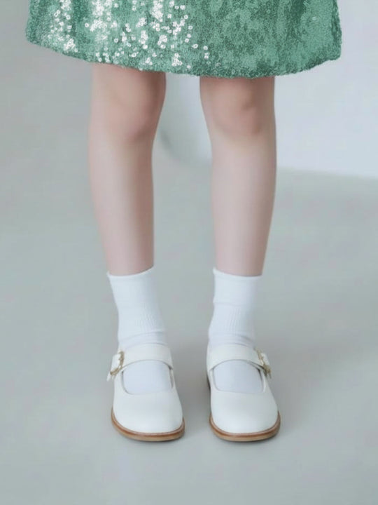 【キッズ】 綿折り返しピコフリルソックス / 19-21cm