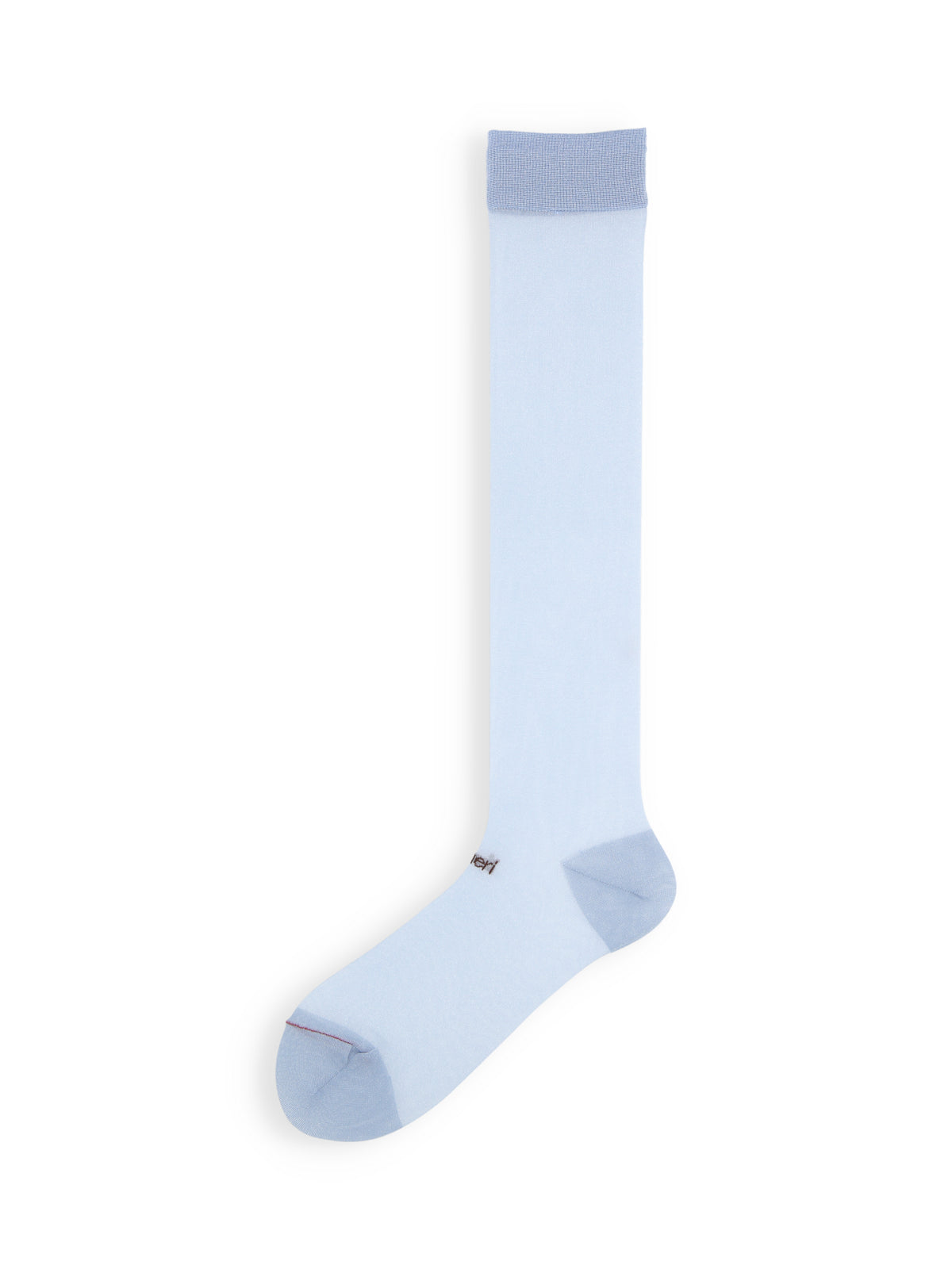 【Tabio×Ameri】SHEER LOGO HIGH SOCKS - ダルサックス