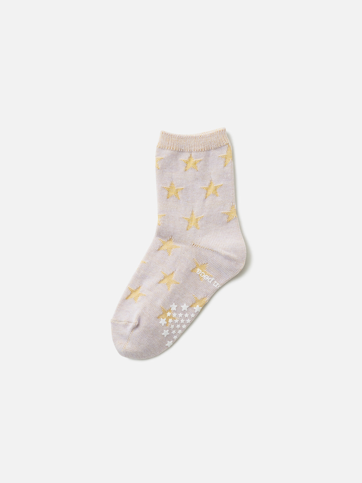 【キッズ】星柄リンクスソックス 滑止め付き / 13-15cm - ライラック