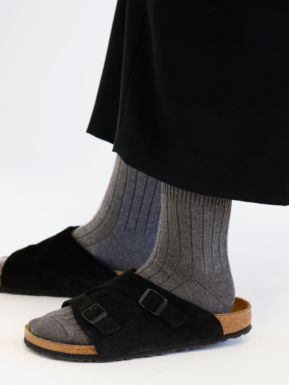 【Tabio MEN】WEB限定 ローゲージリブショート丈ソックス