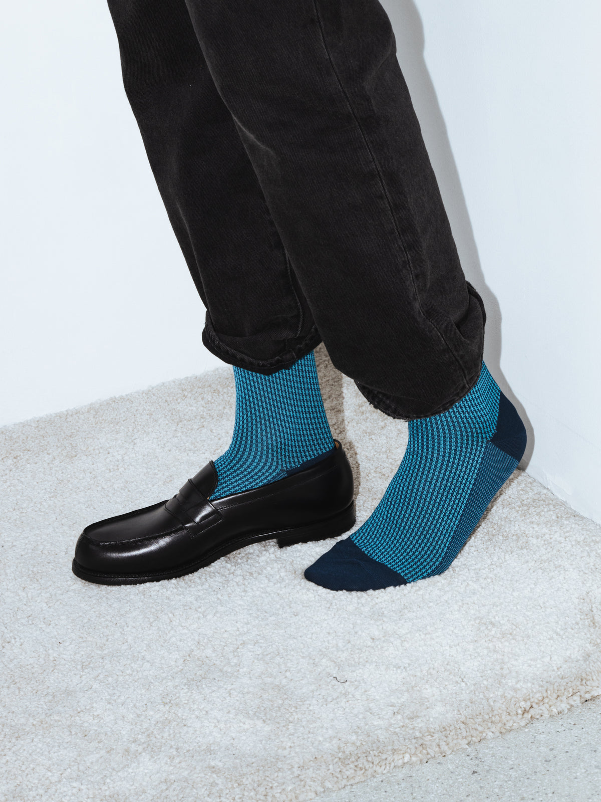 【Tabio MEN】JQ千鳥柄ソックス