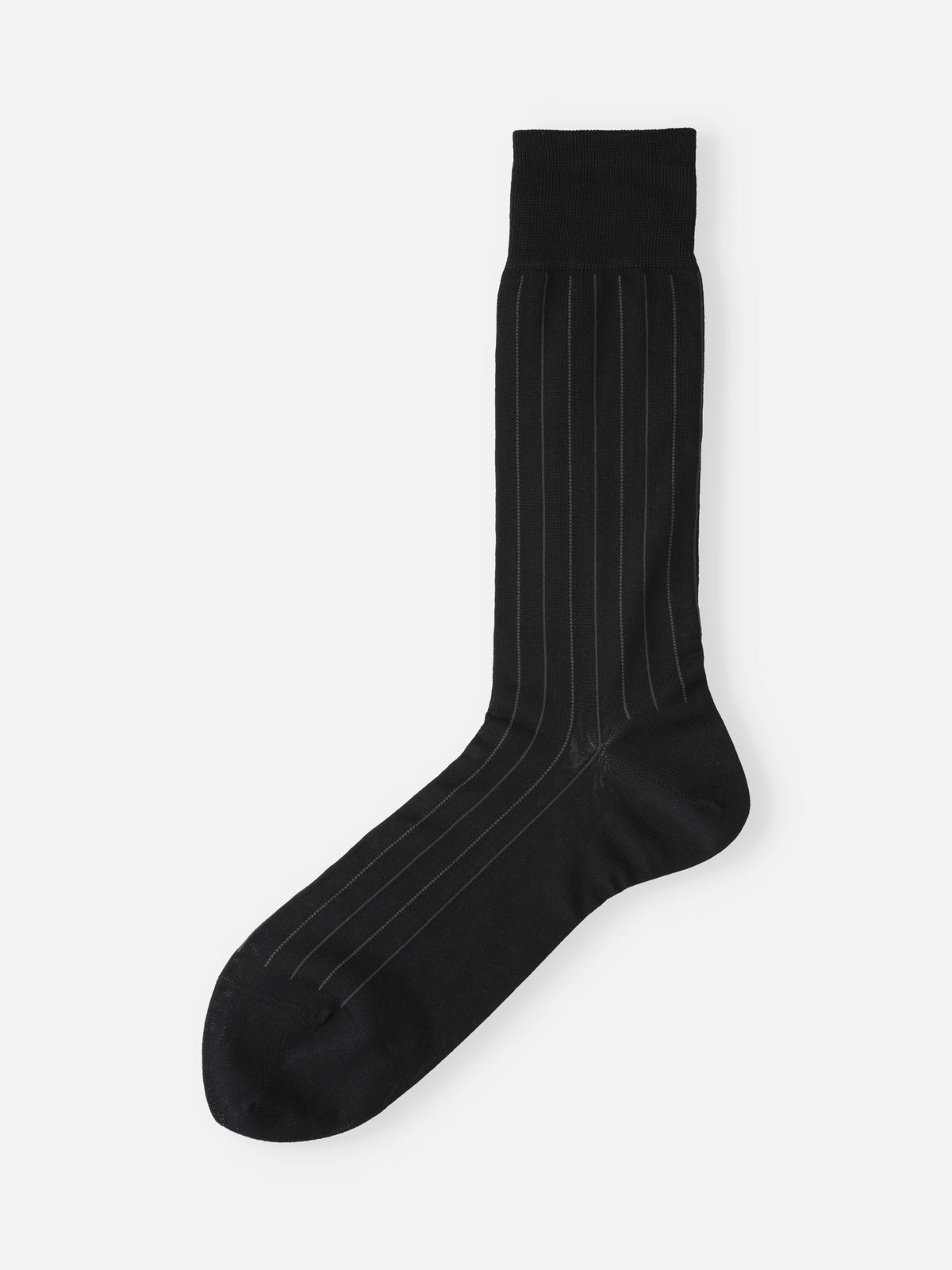 【Tabio MEN】連続シルケット ストライプソックス(27.0～29.0cm)