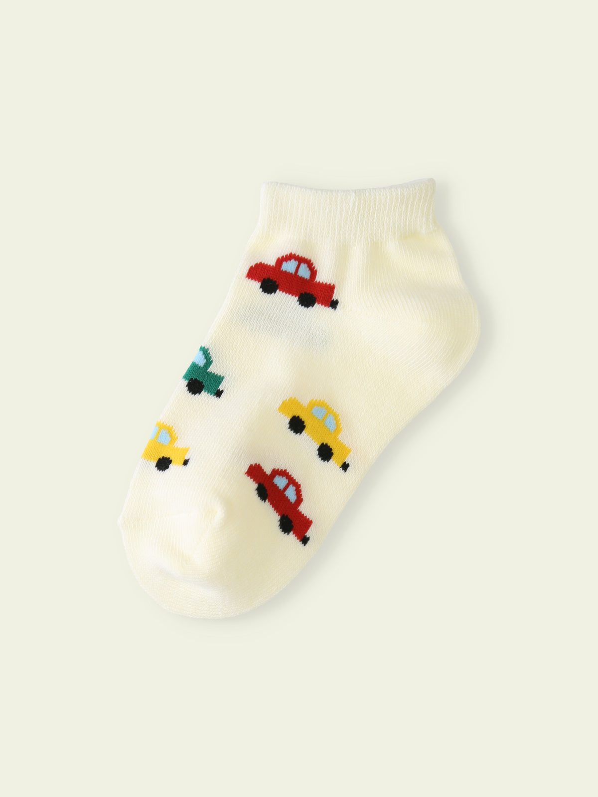 【3足1,485円】キッズ カラフルくるまスニーカー丈ソックス / 16-18cm
