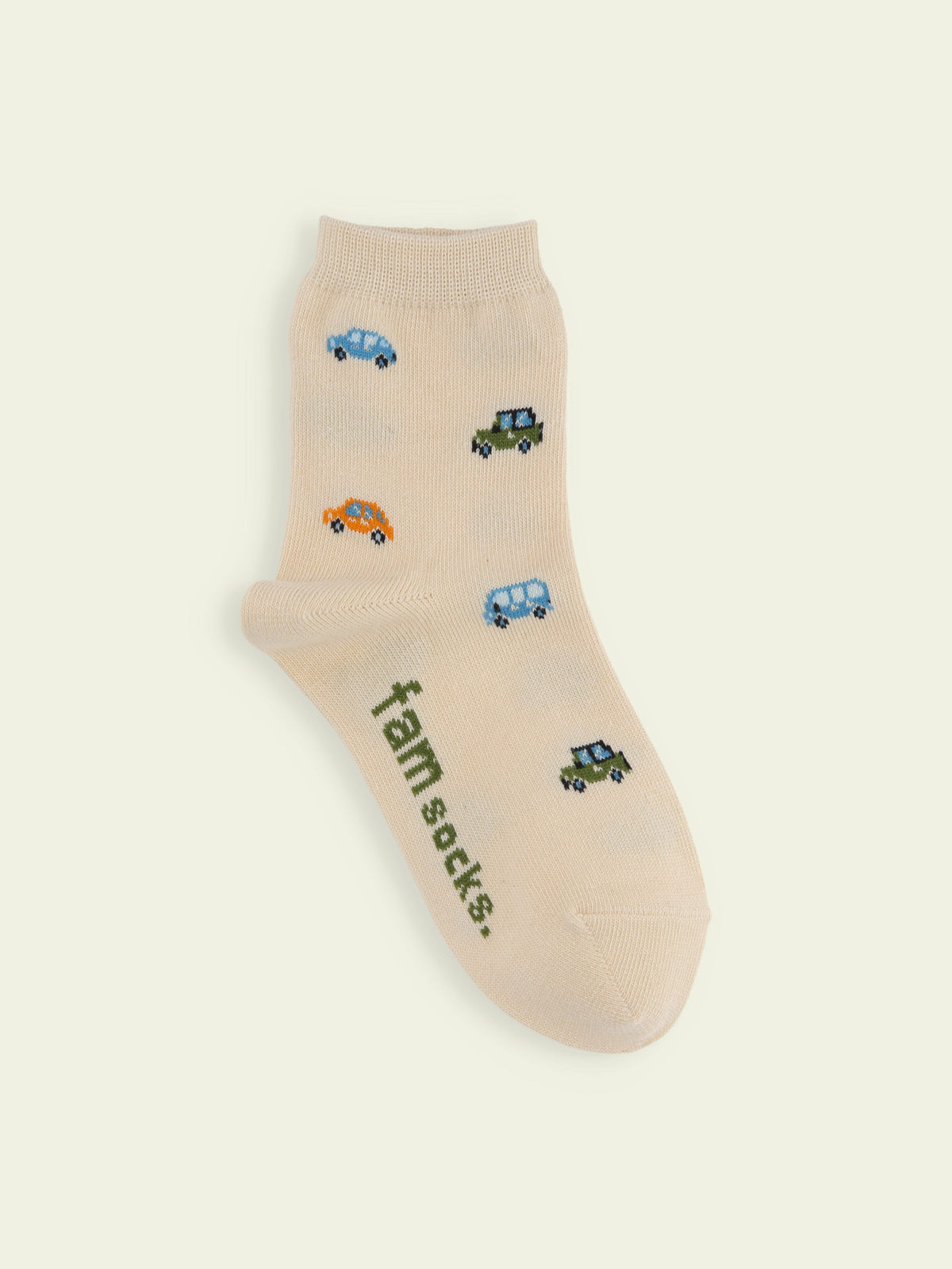 【3足1,485円】キッズ くるま柄ショートソックス / 16-18cm