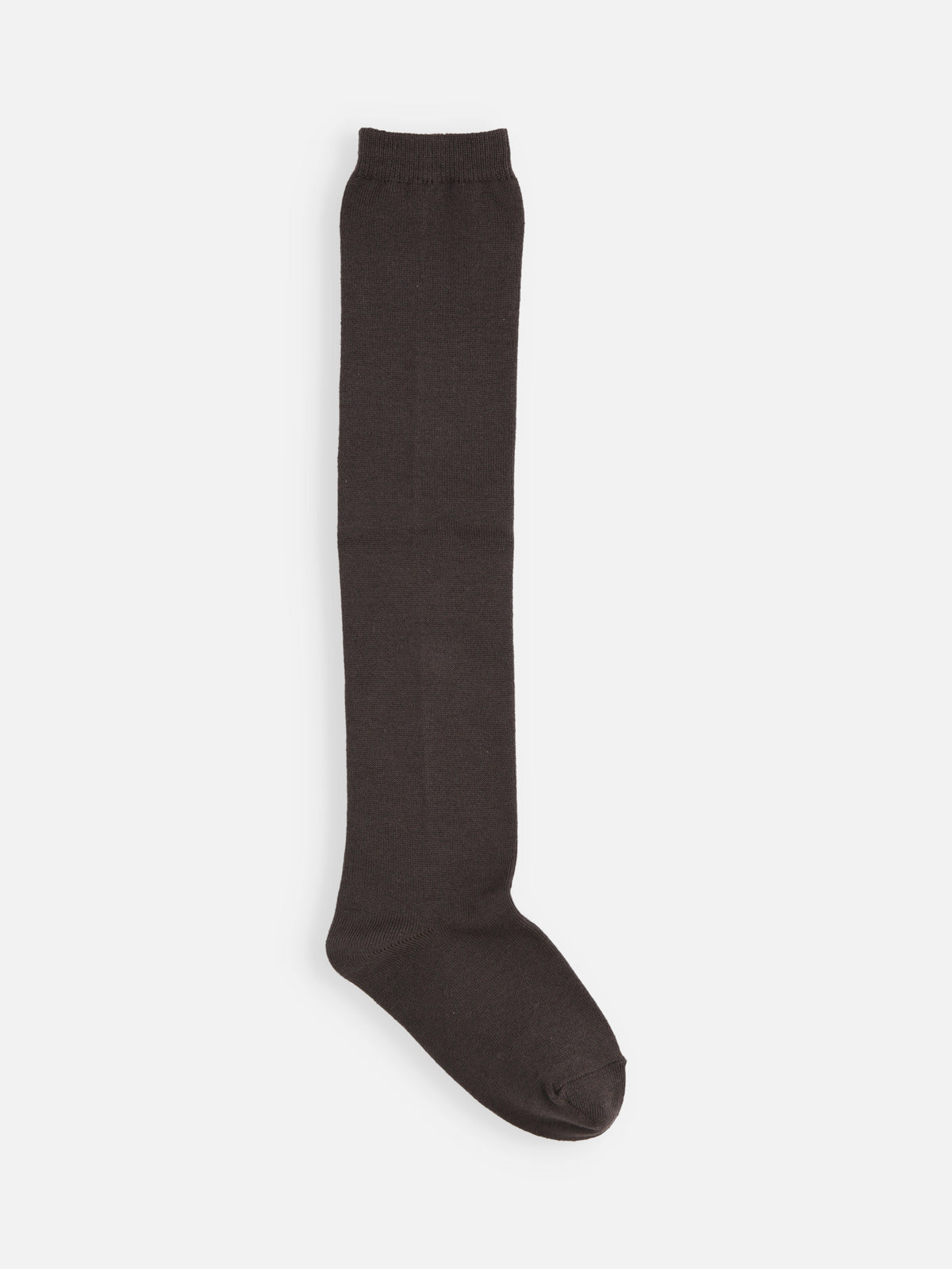 【キッズ】無地オーバーニーソックス / 19-21cm - コゲチャ
