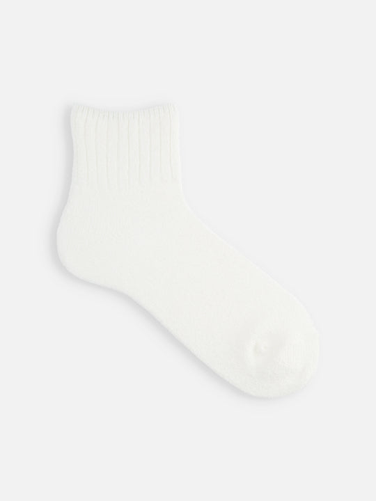 【Tabio MEN】ドライなタッチが心地いい和紙ブークレリブベタショートソックス