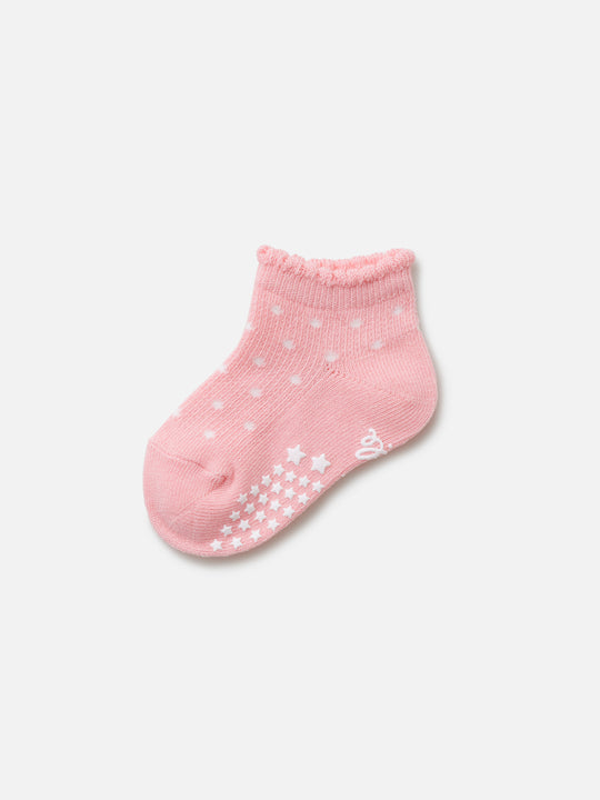 【ベビー】ワッフルドット柄スニーカー丈ソックス / 11~13cm