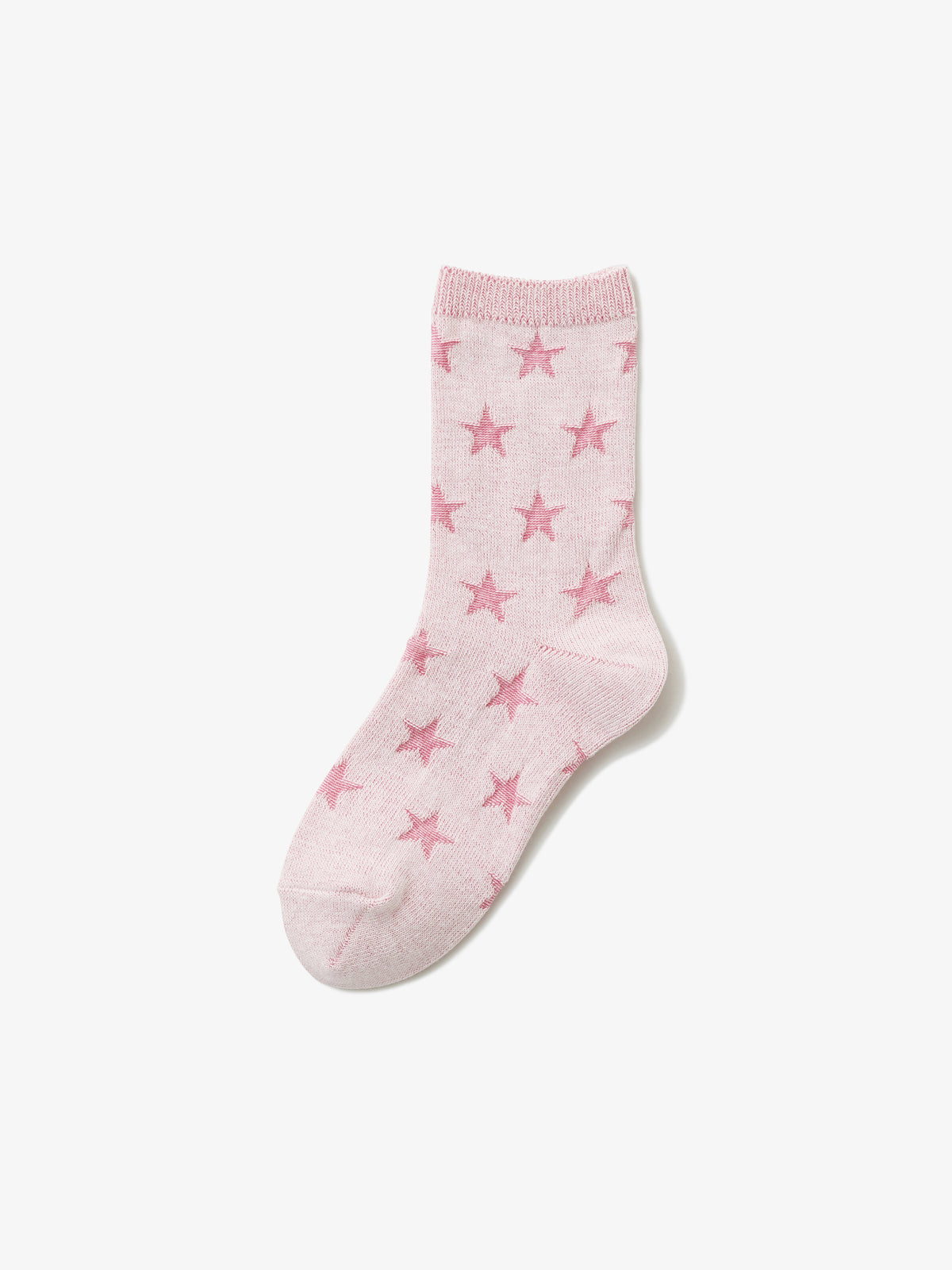 【ジュニアサイズ】 星柄リンクスソックス / 22-24cm - ピンク