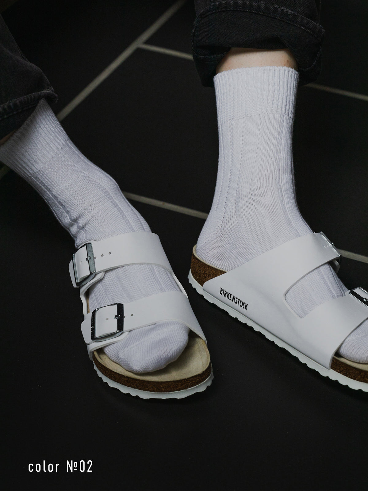 【Tabio MEN】ベーシック太リブショートソックス(23.0～25.0cm)
