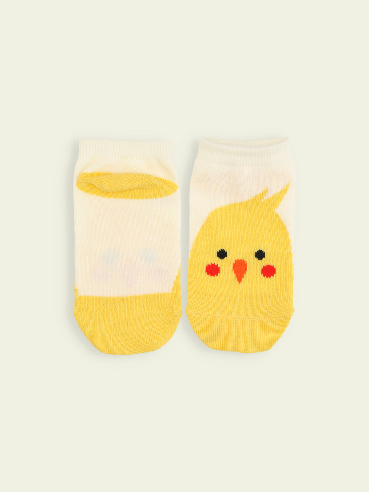 【3足1,485円】キッズ 動物いろいろスニーカー丈ソックス / 16-18cm - オフ+インコ