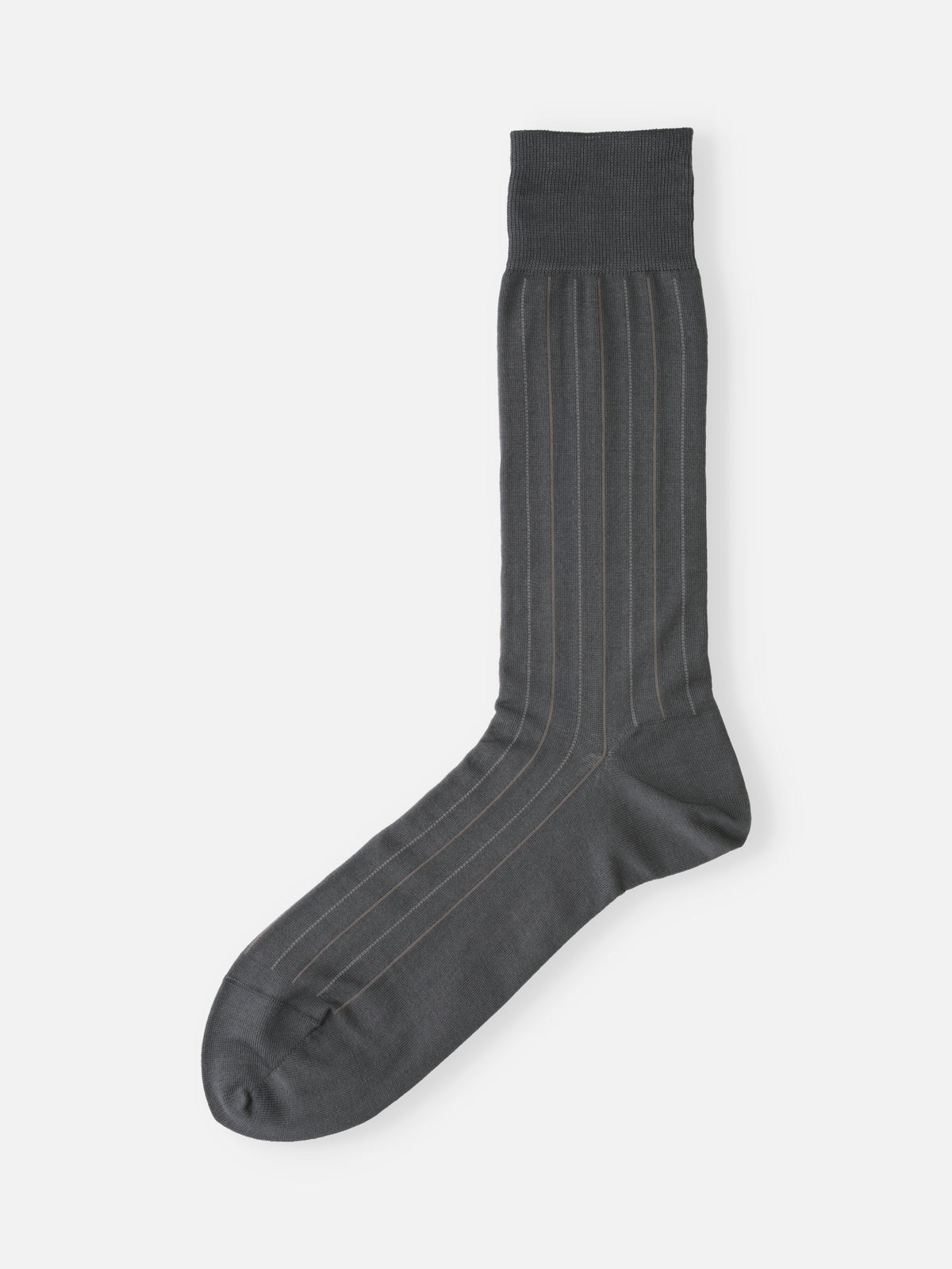 【Tabio MEN】連続シルケット ストライプソックス(27.0～29.0cm)