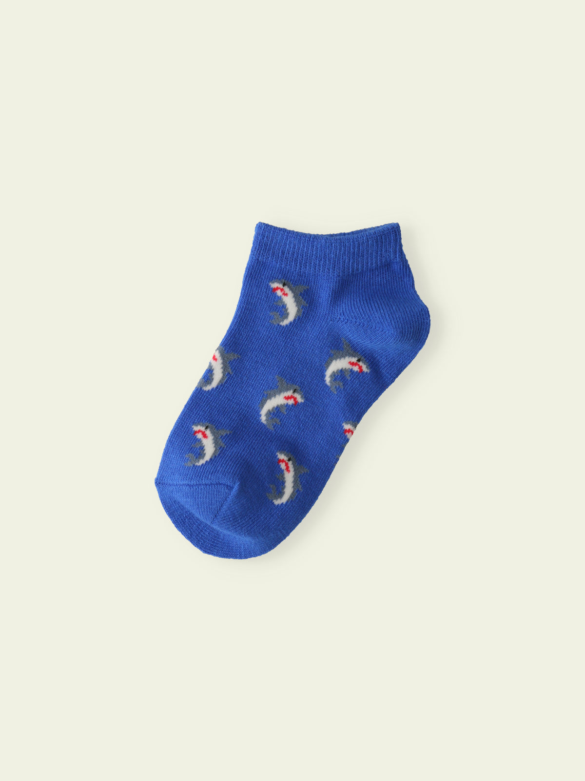 【3足1,485円】キッズ サメスニーカー丈ソックス / 19-21cm - ブルー